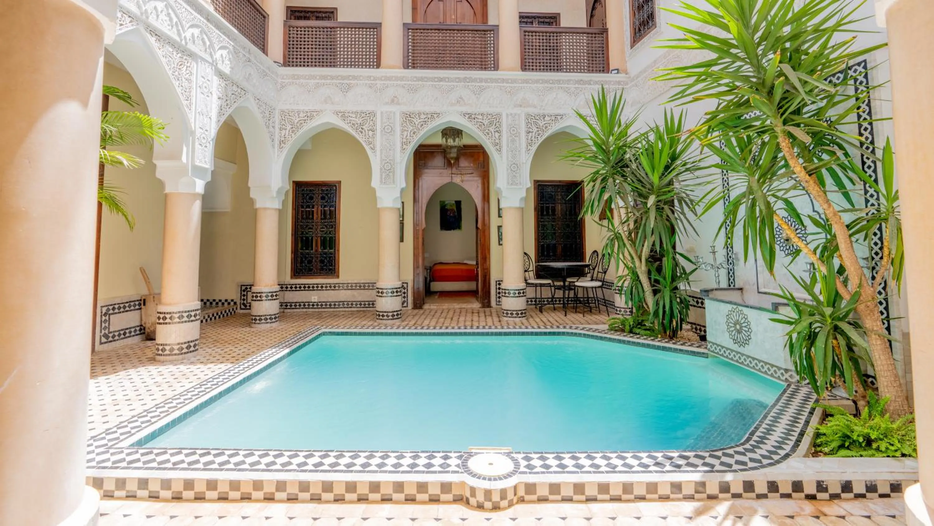Pool view in Riad Abaka hotel & boutique