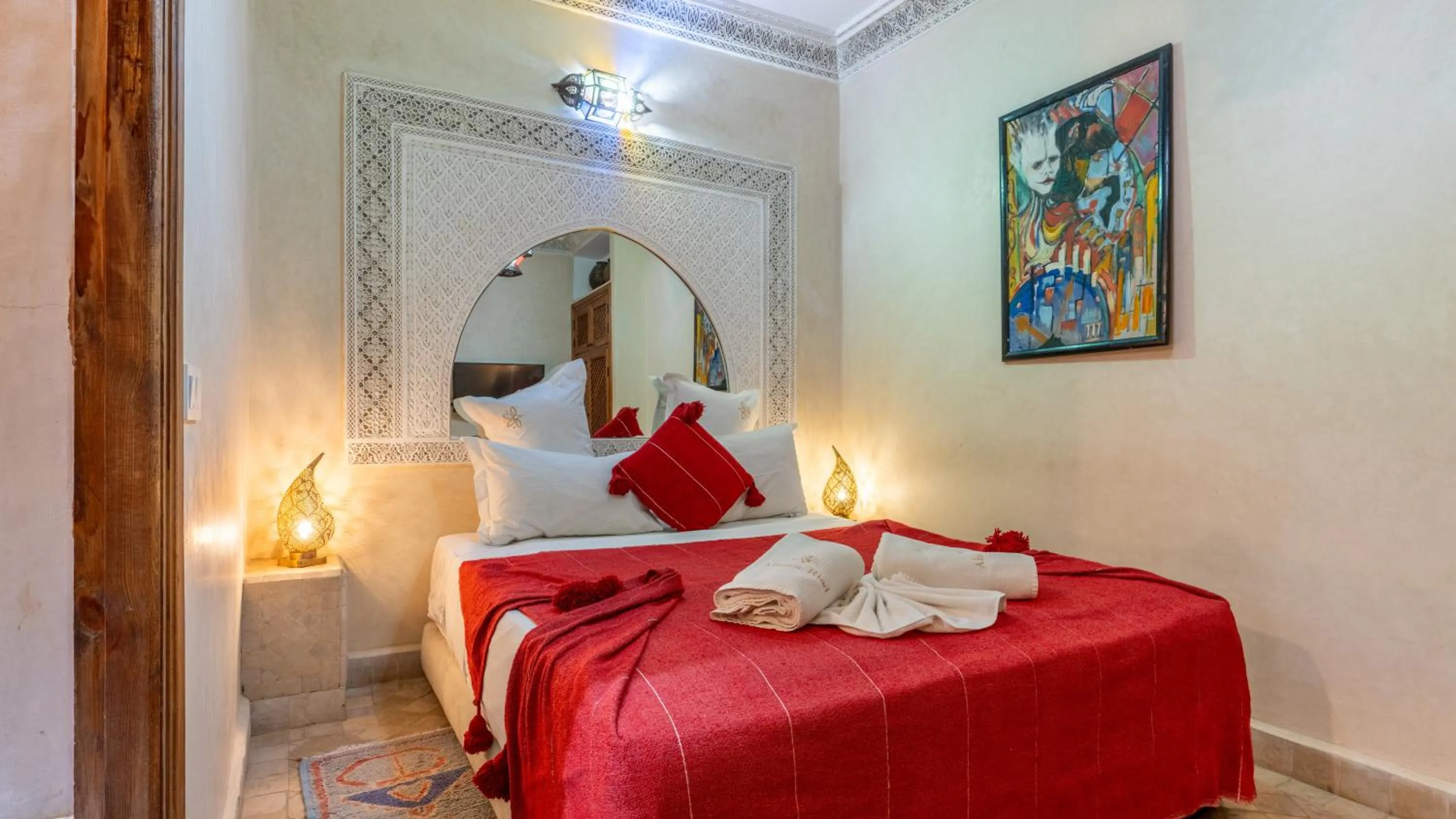 Bed in Riad Abaka hotel & boutique