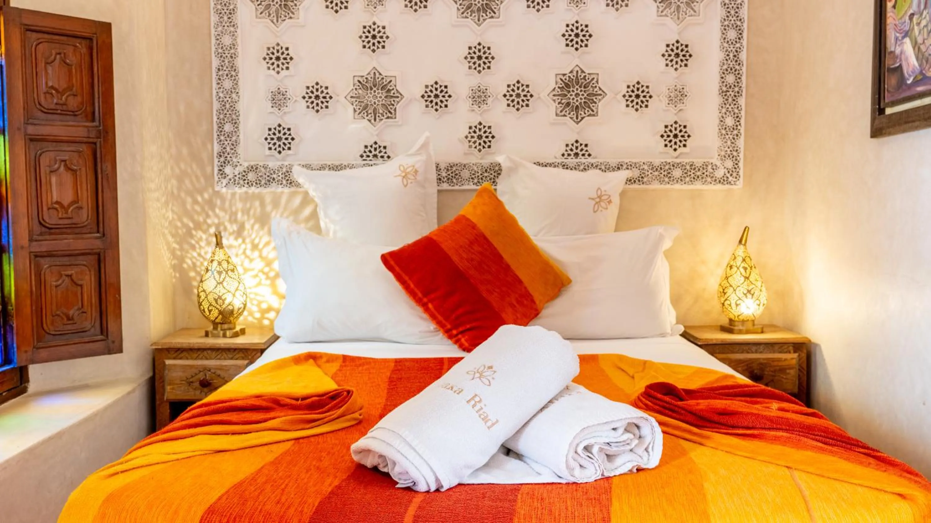 Bed in Riad Abaka hotel & boutique