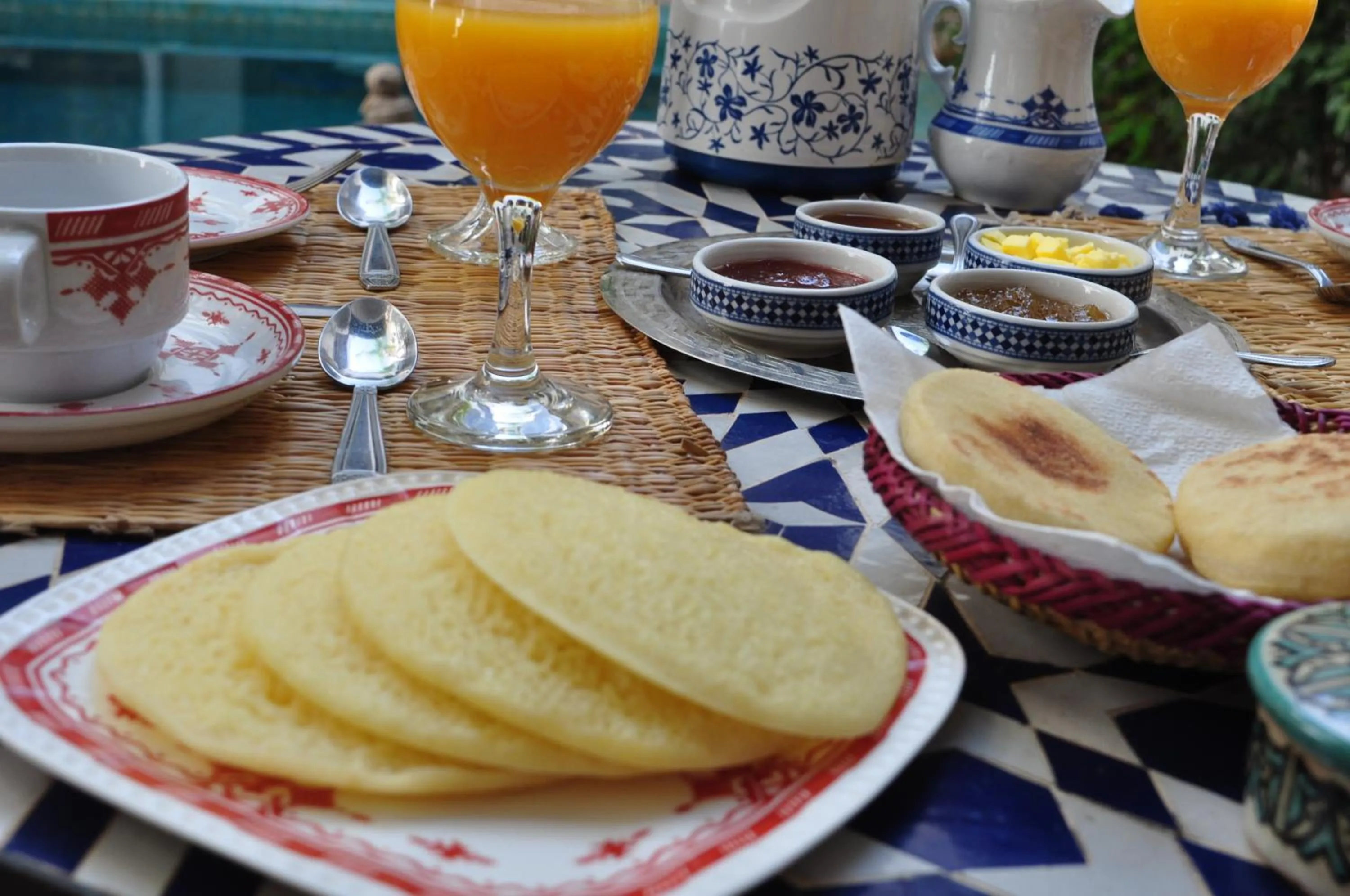 Continental breakfast in Riad Abaka hotel & boutique