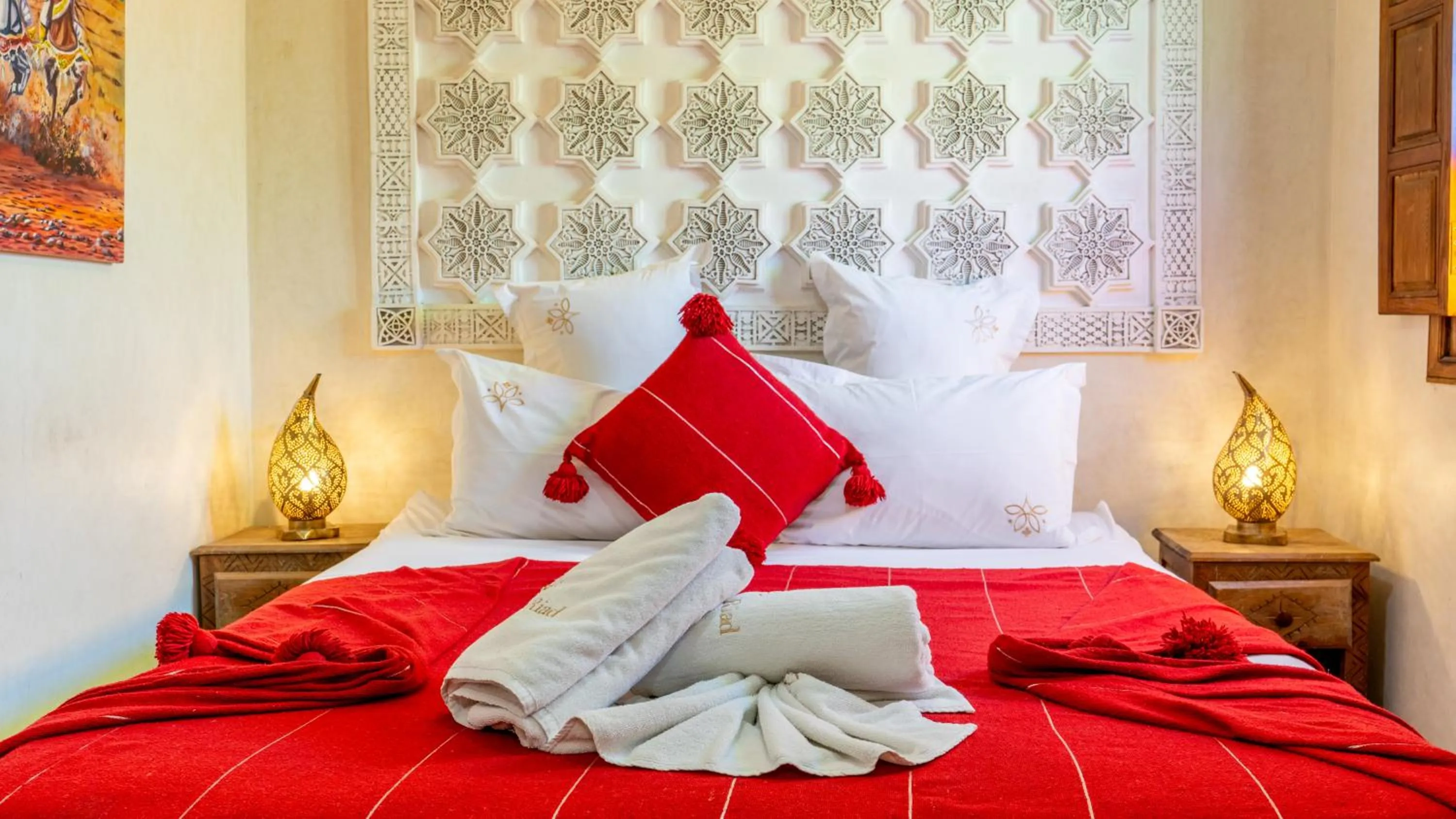 Bed in Riad Abaka hotel & boutique