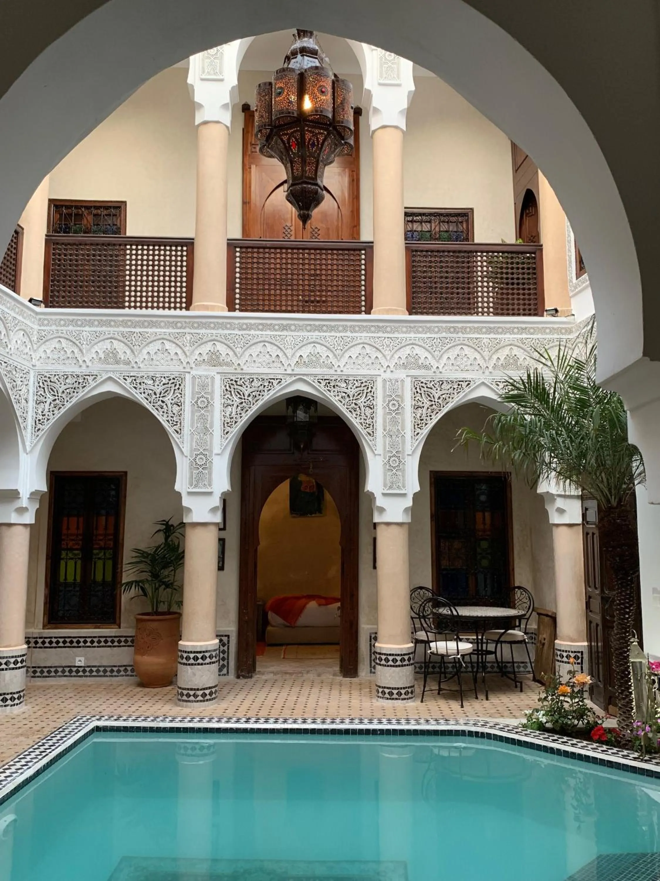 Pool view in Riad Abaka hotel & boutique