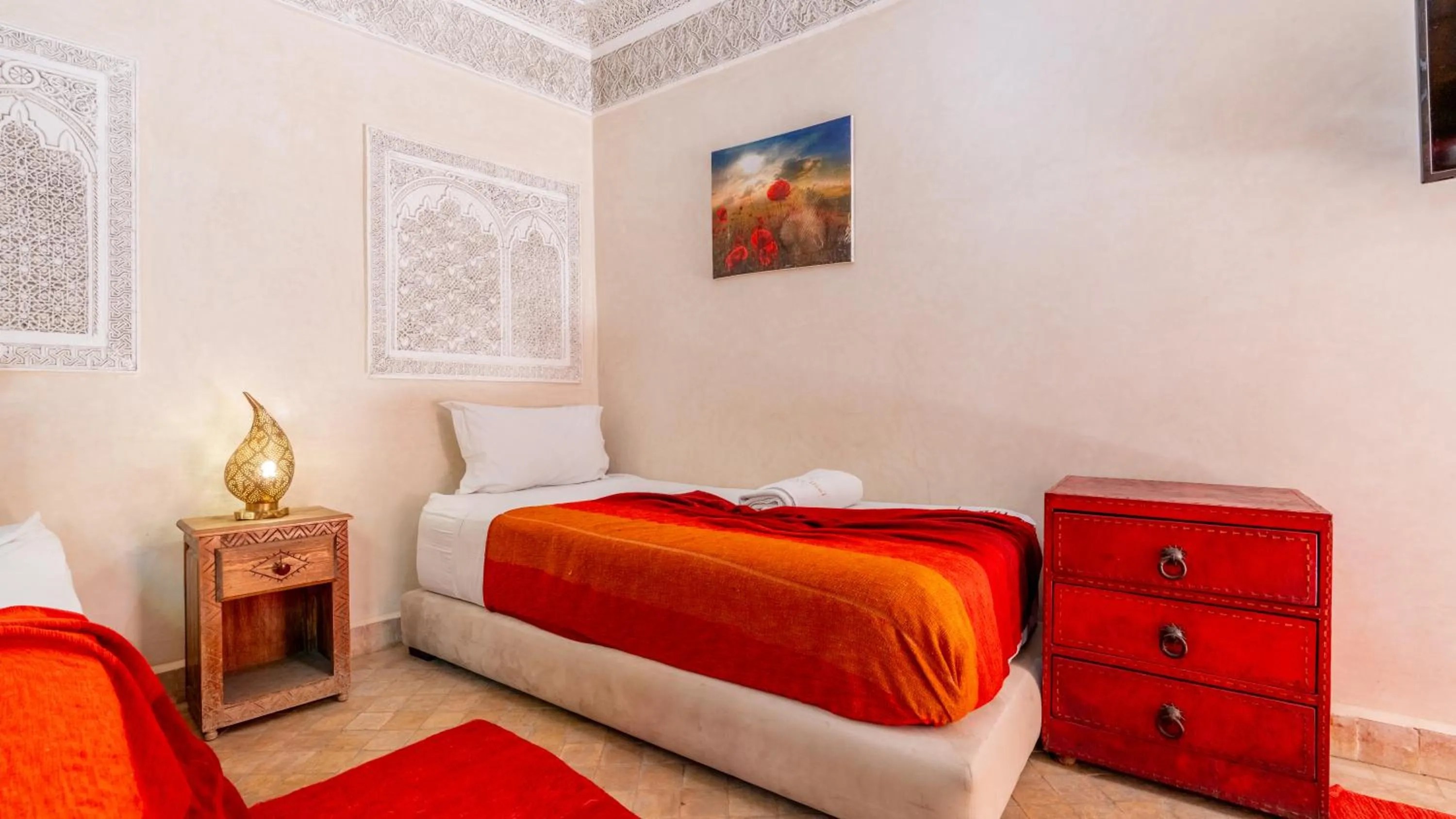 Bed in Riad Abaka hotel & boutique