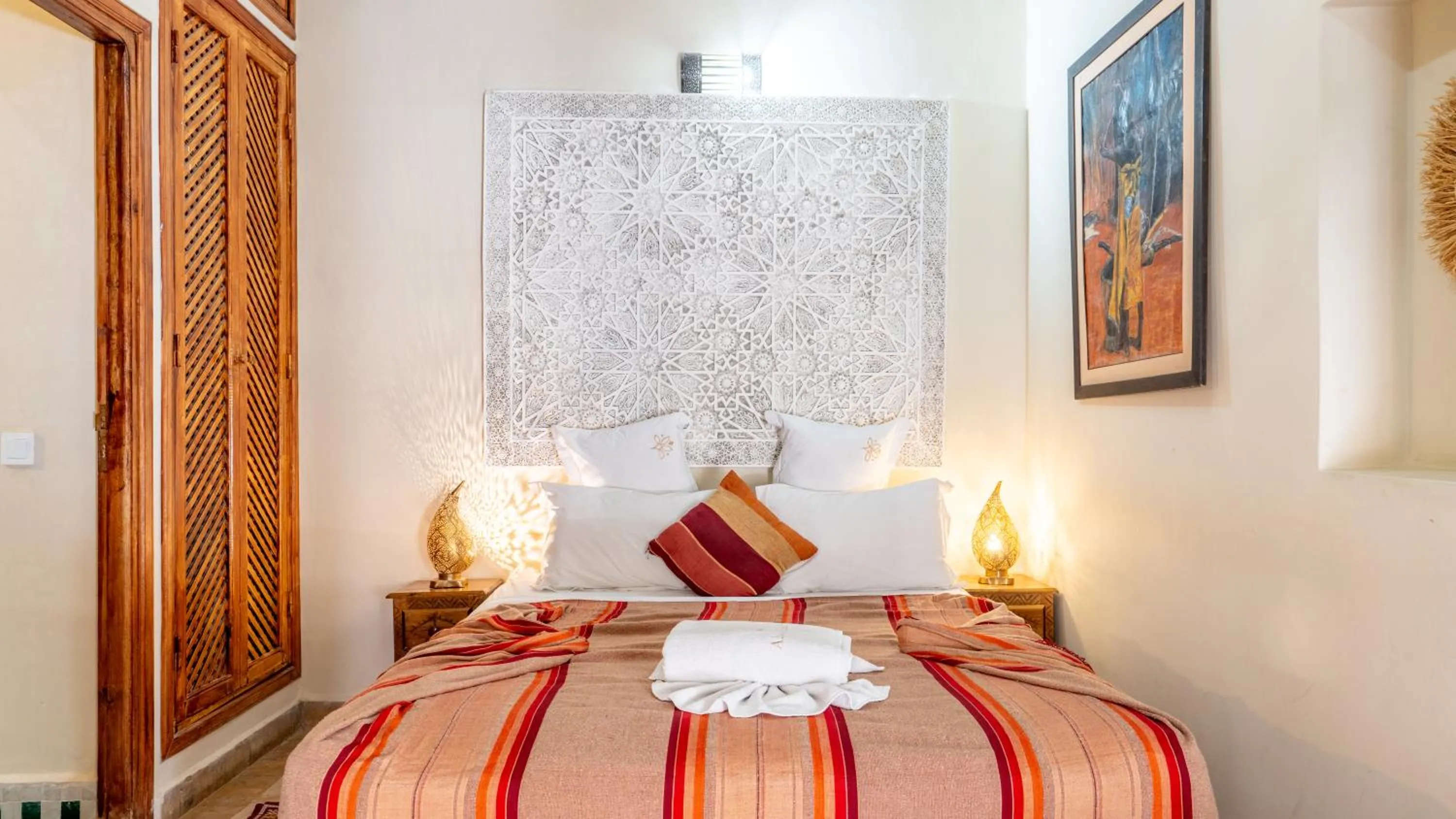Bed in Riad Abaka hotel & boutique