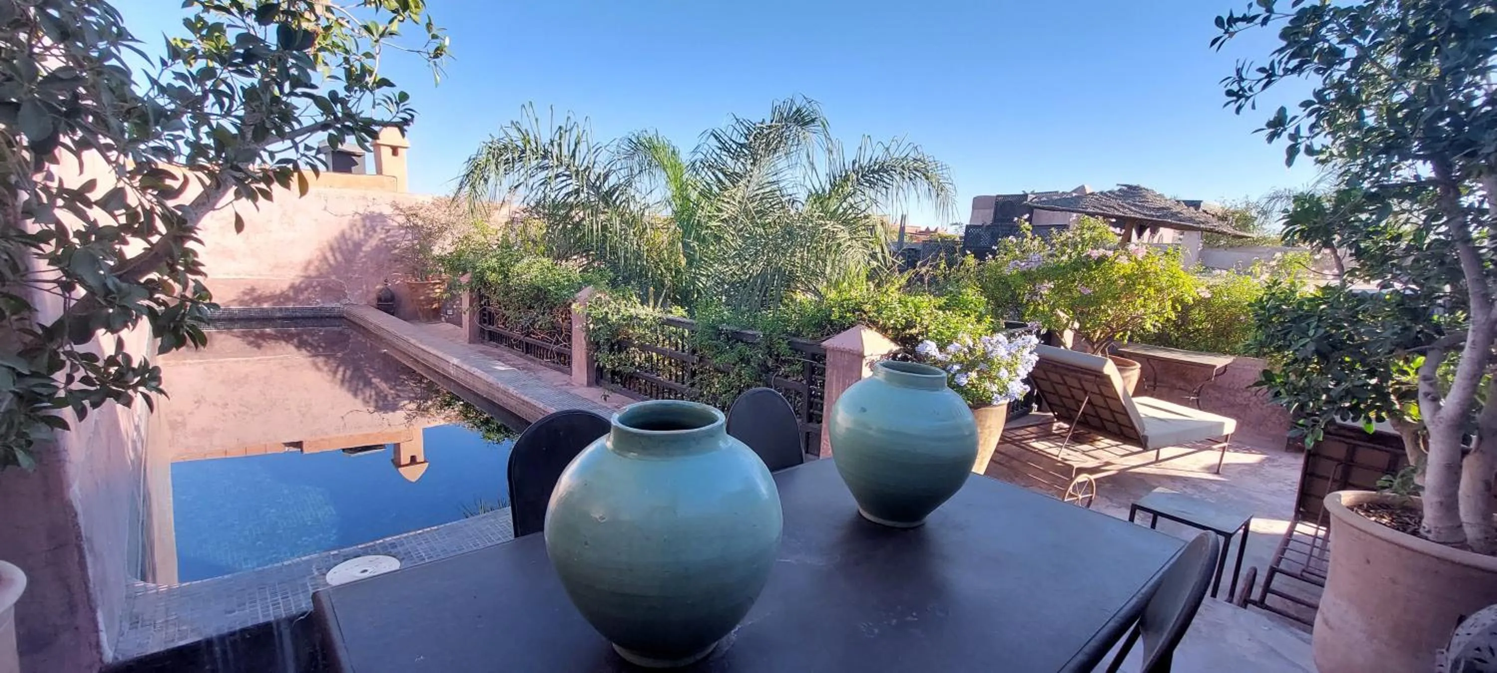 Pool view in Dar Darma