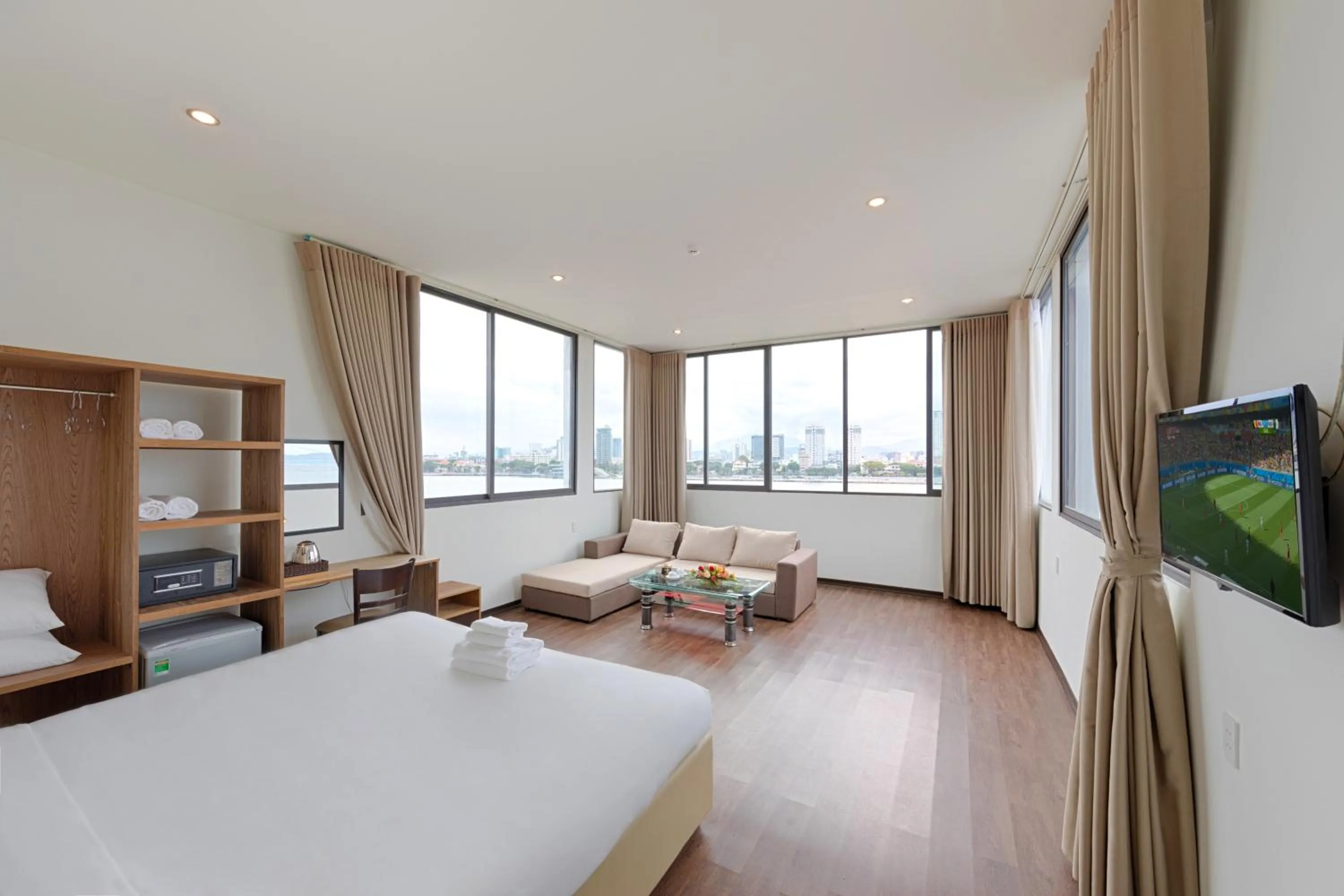 Bed in Vitalis Riverside Hotel