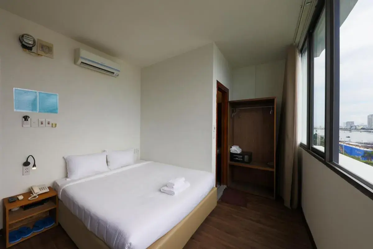 View (from property/room), Bed in Vitalis Riverside Hotel View (from property/room), Bed in Vitalis Riverside Hotel