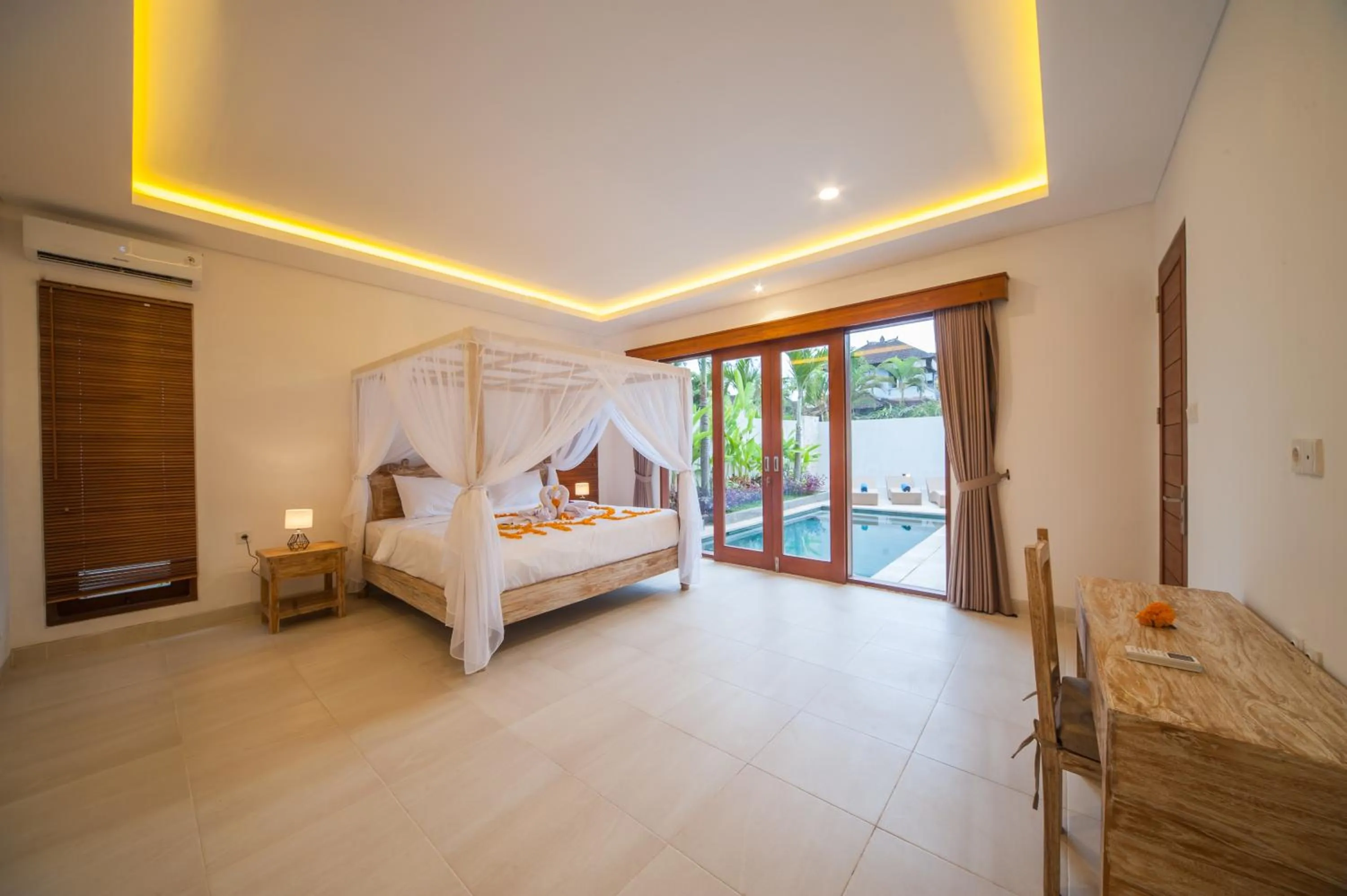 Bed in Villa Ubud Hill