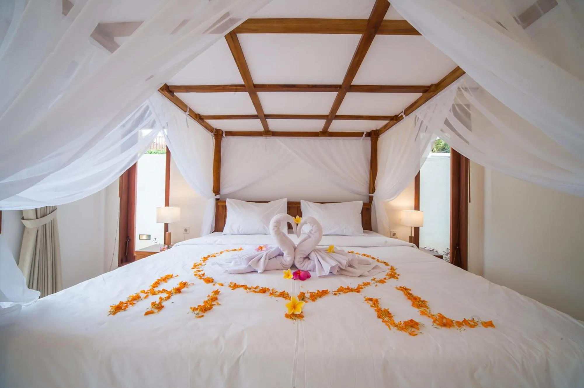 Bed in Villa Ubud Hill