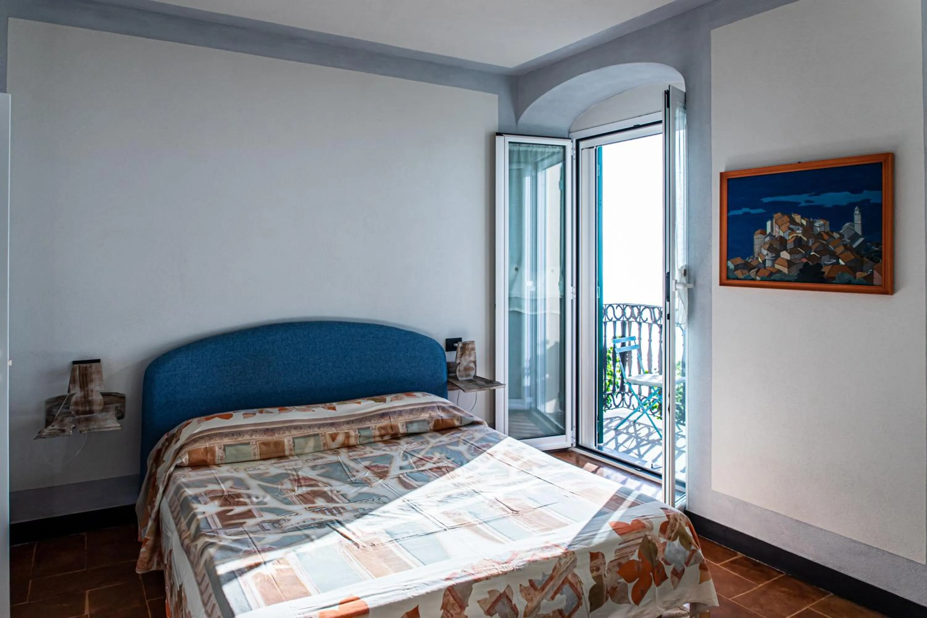 Balcony/Terrace, Bed in Olivenere agriturismo