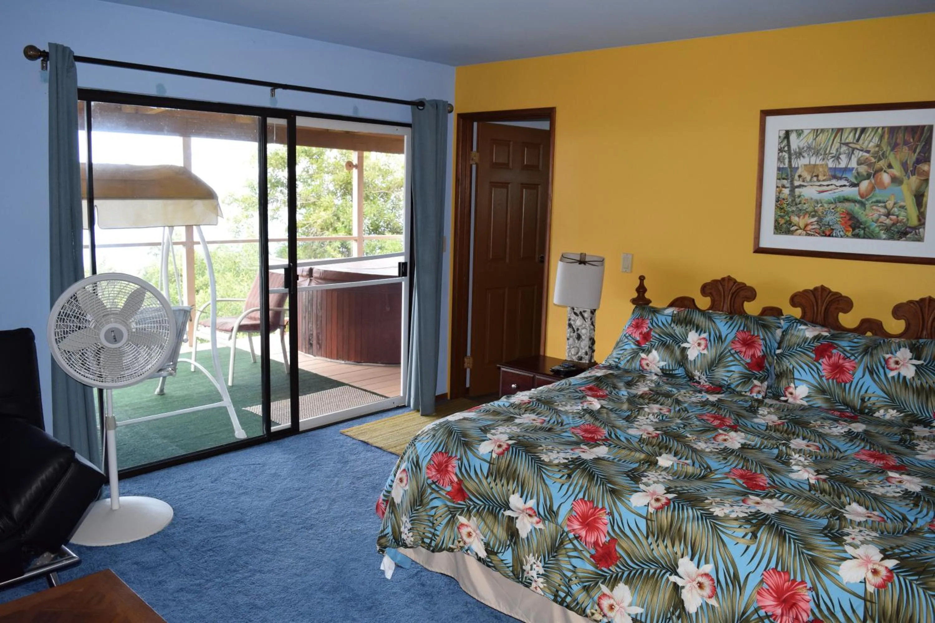 Bed in A Beautiful Edge of the World Bed & Breakfast