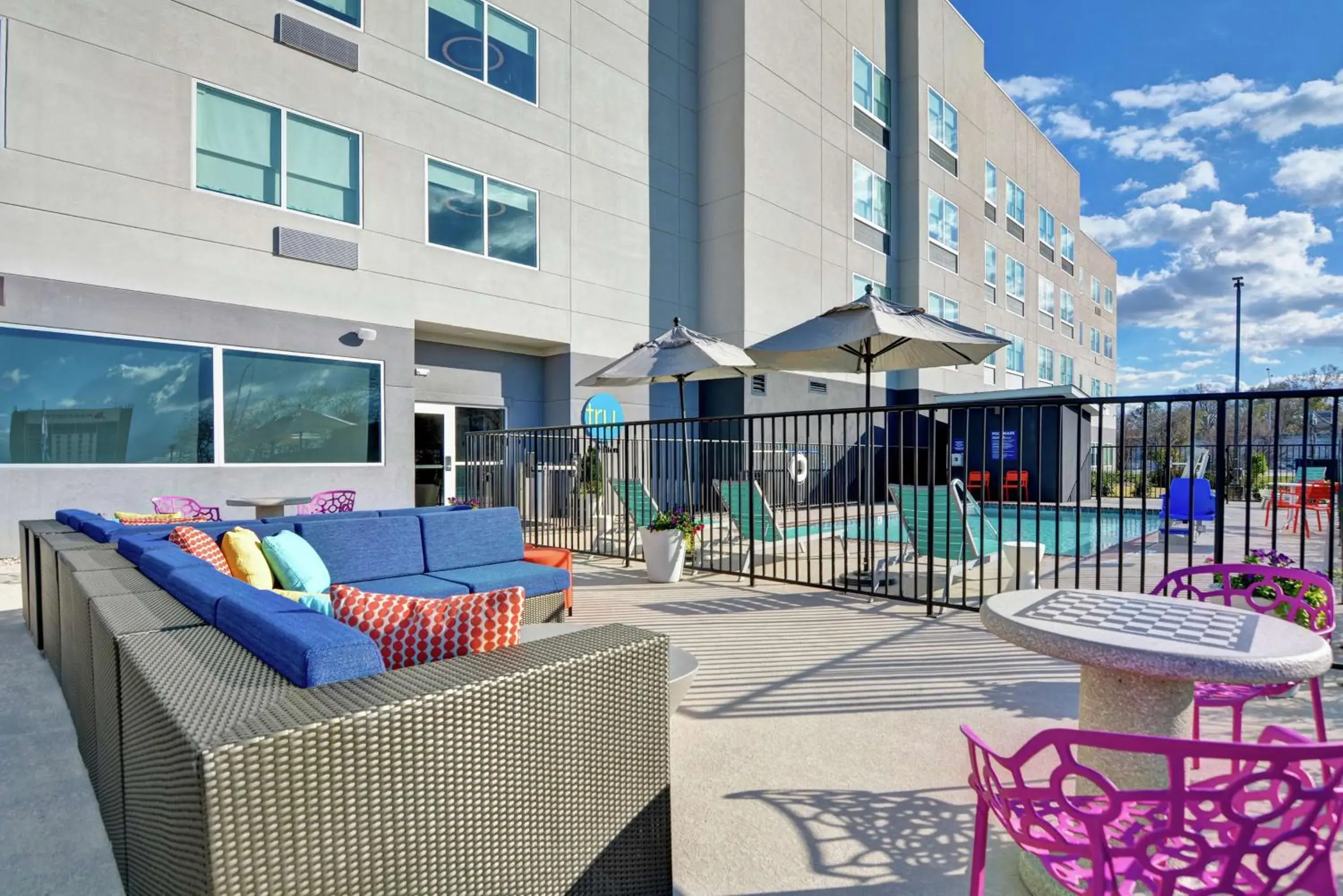 Pool view in Tru By Hilton Baton Rouge Citiplace Pool view in Tru By Hilton Baton Rouge Citiplace