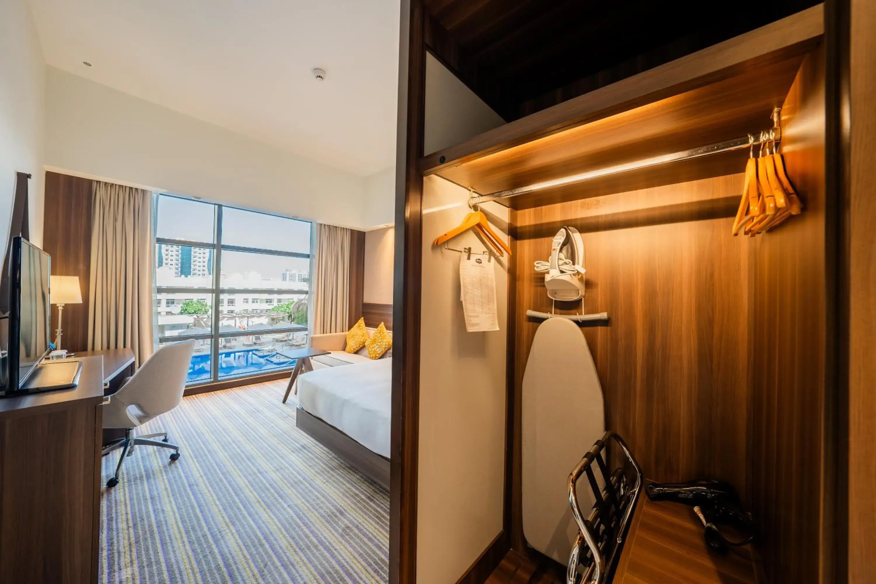 Bedroom, Bed in Hampton By Hilton Dubai Airport Bedroom, Bed in Hampton By Hilton Dubai Airport