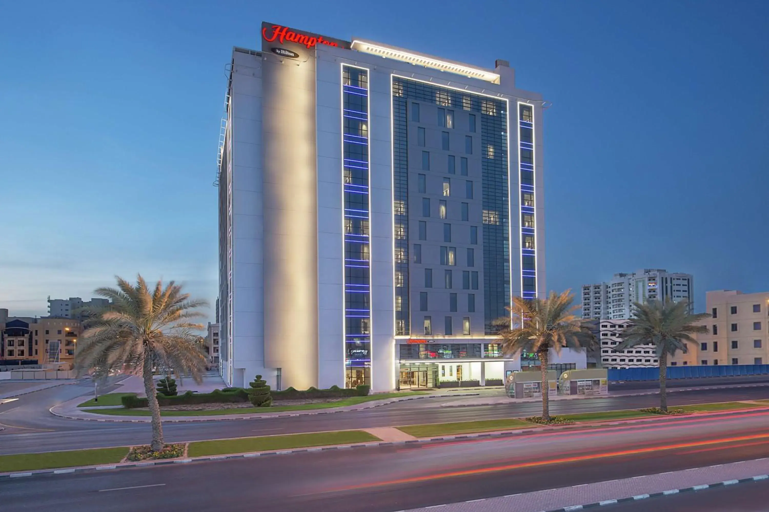 Property building in Hampton By Hilton Dubai Airport Property building in Hampton By Hilton Dubai Airport