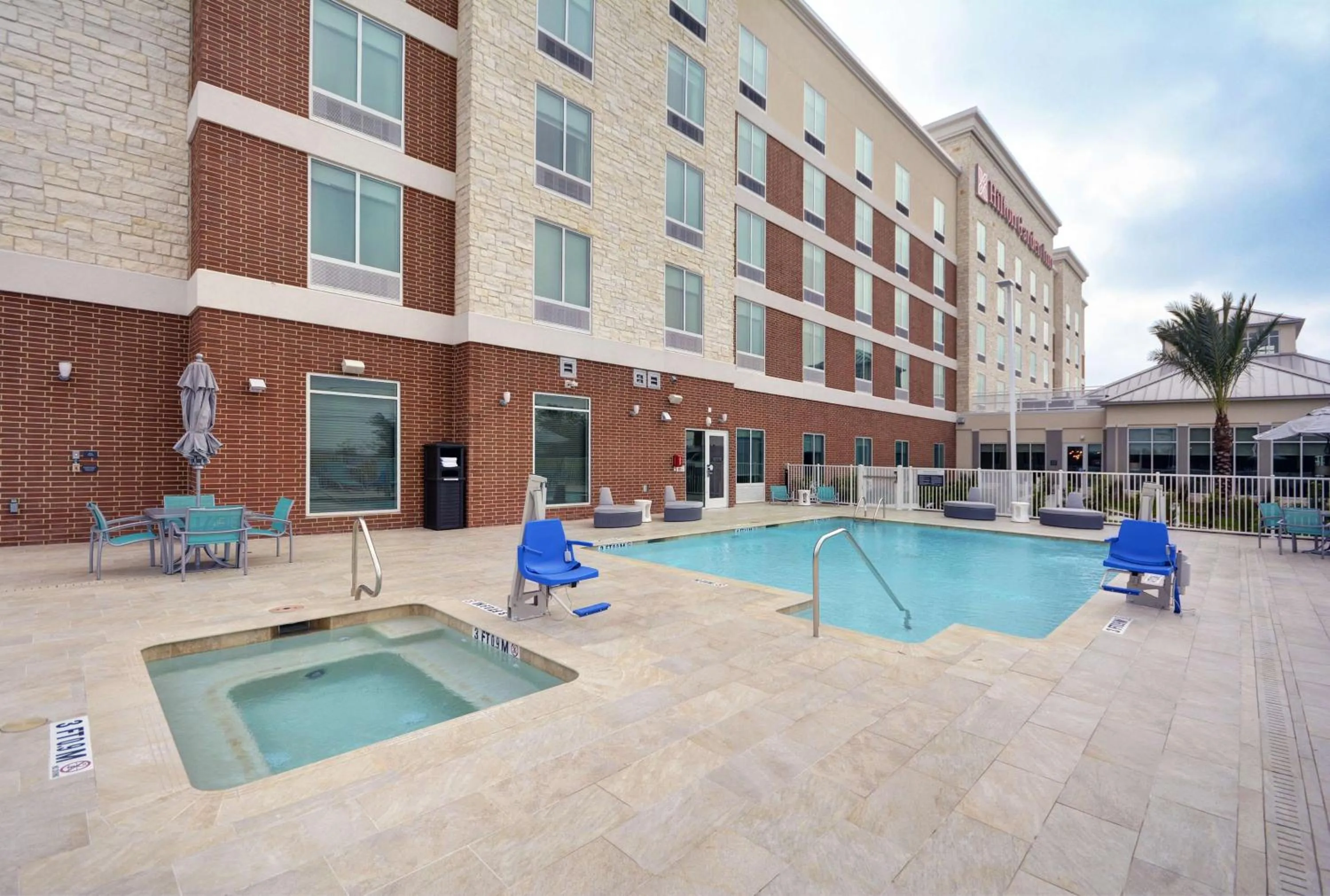 Pool view in Hilton Garden Inn Houston Hobby Airport