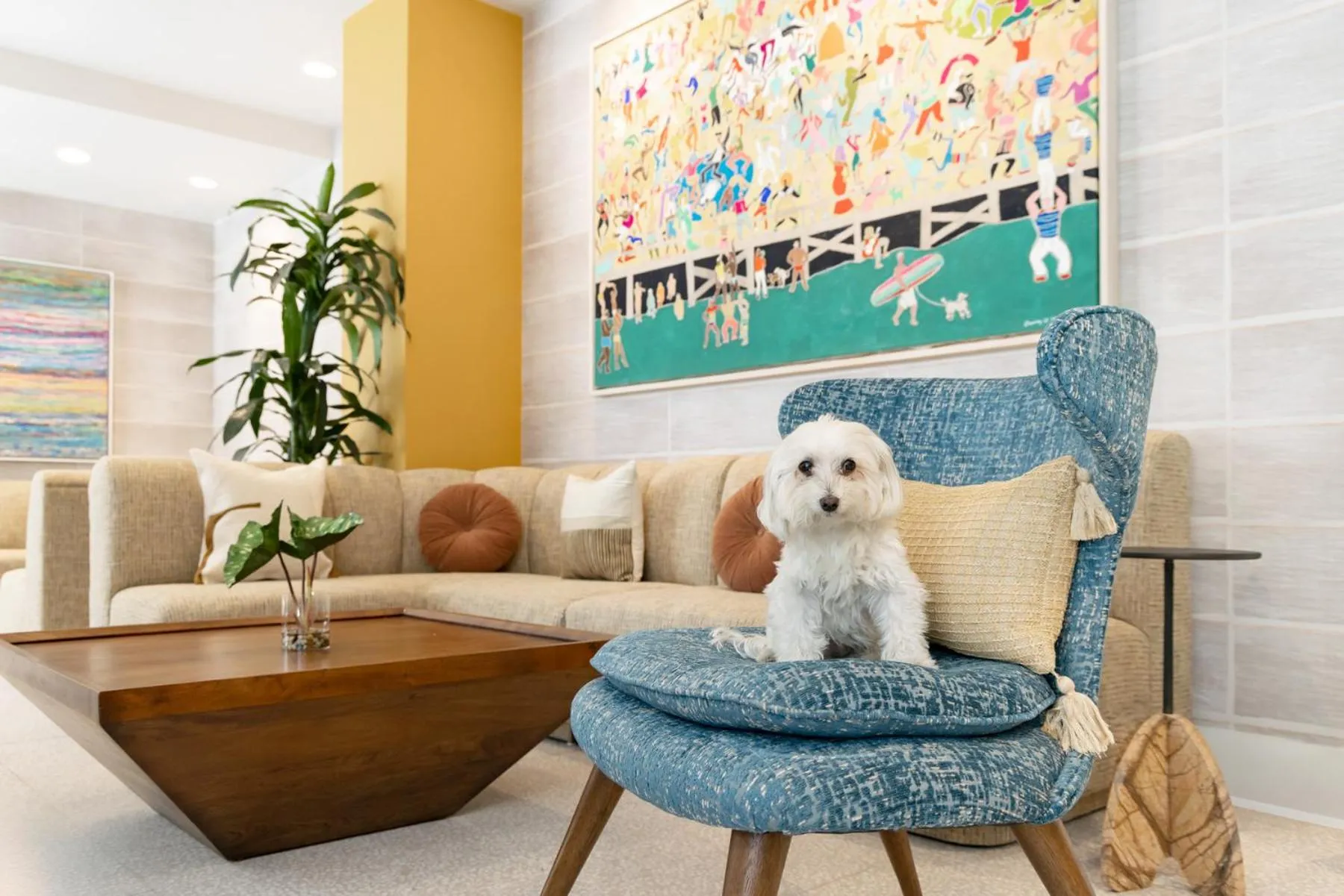 Seating area in Hotel Continental Miami Beach, Tapestry Collection by Hilton