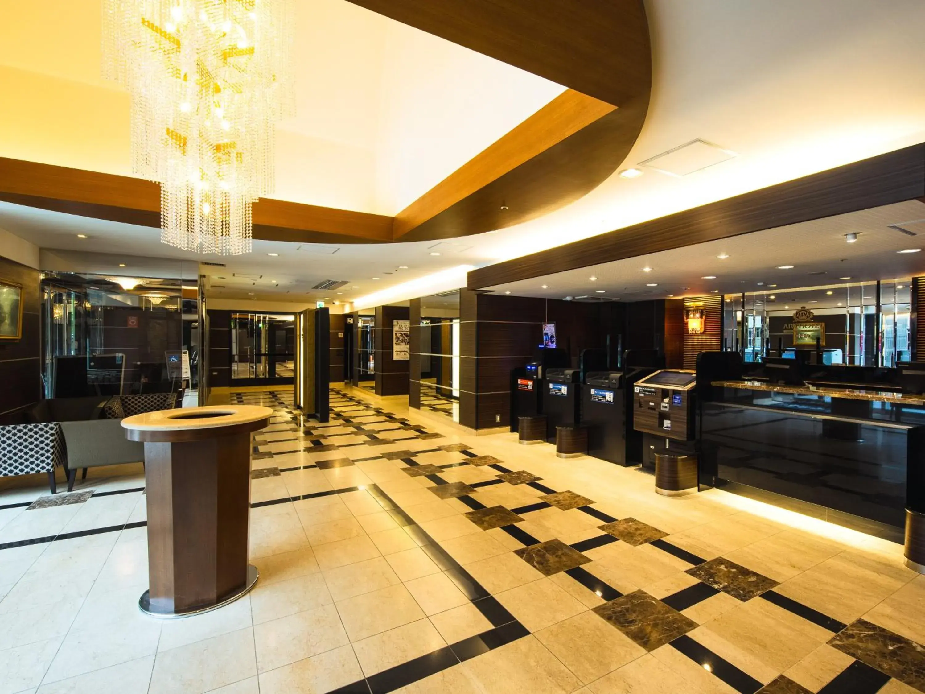 Lobby or reception in APA Hotel Osaka Tanimachi 4chome Ekimae Lobby or reception in APA Hotel Osaka Tanimachi 4chome Ekimae