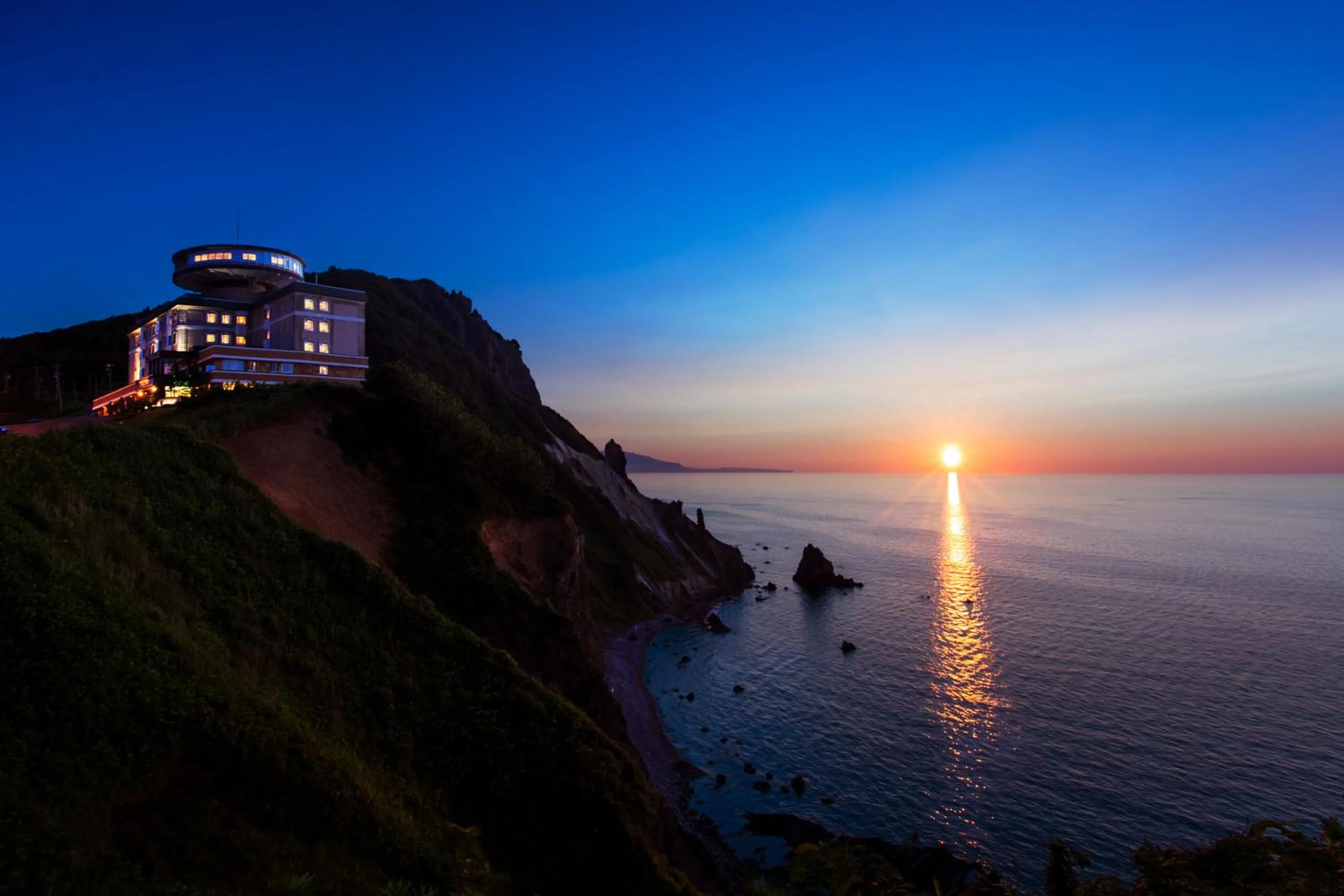 Sunset in Hotel Neu Schloss Otaru