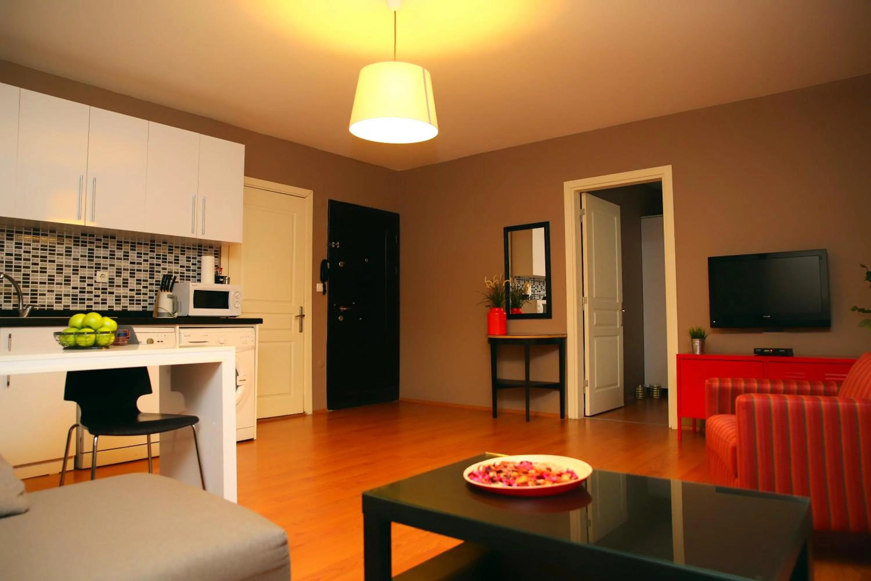 Living room in Akin Suites