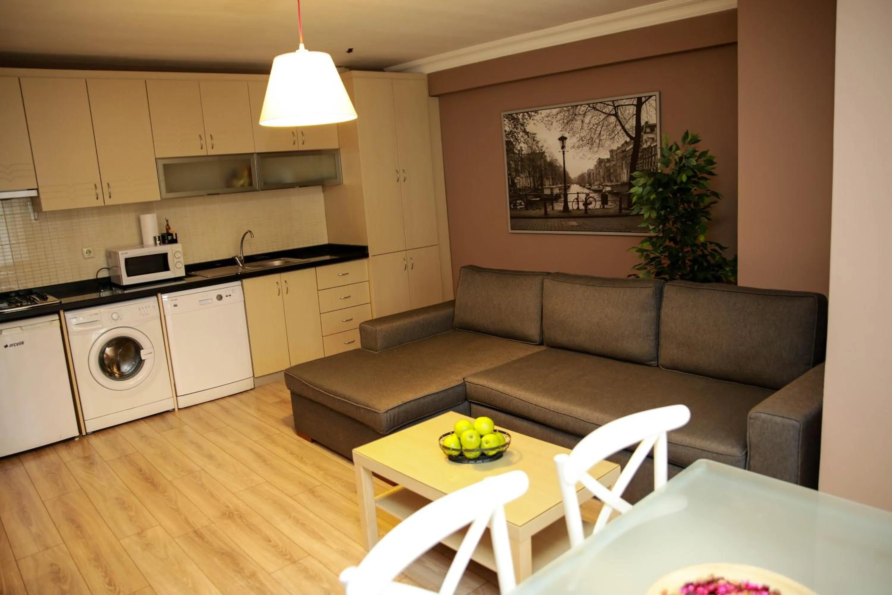 Living room in Akin Suites