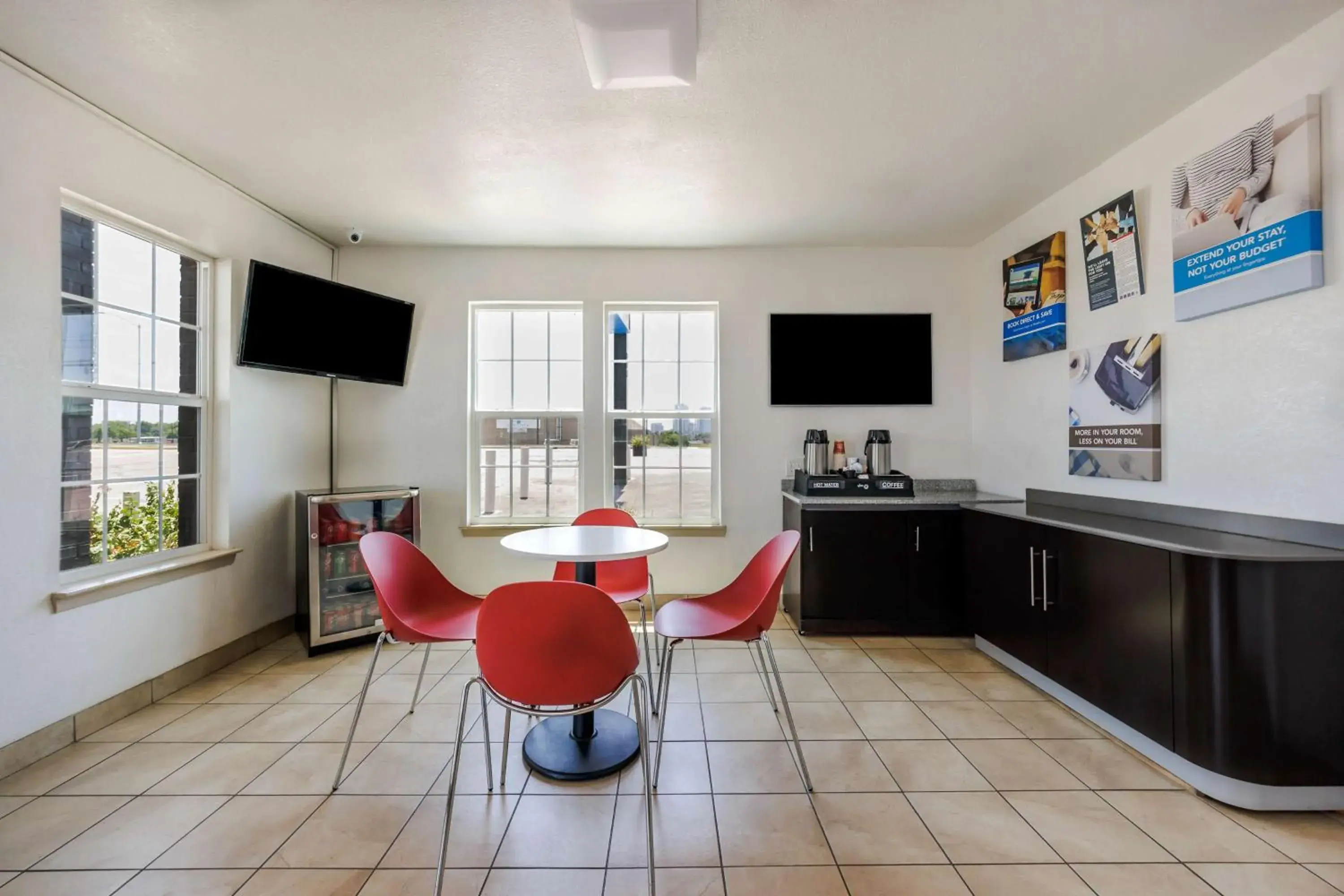 Lobby or reception in Studio 6 Fort Worth, TX - Stockyards East Lobby or reception in Studio 6 Fort Worth, TX - Stockyards East