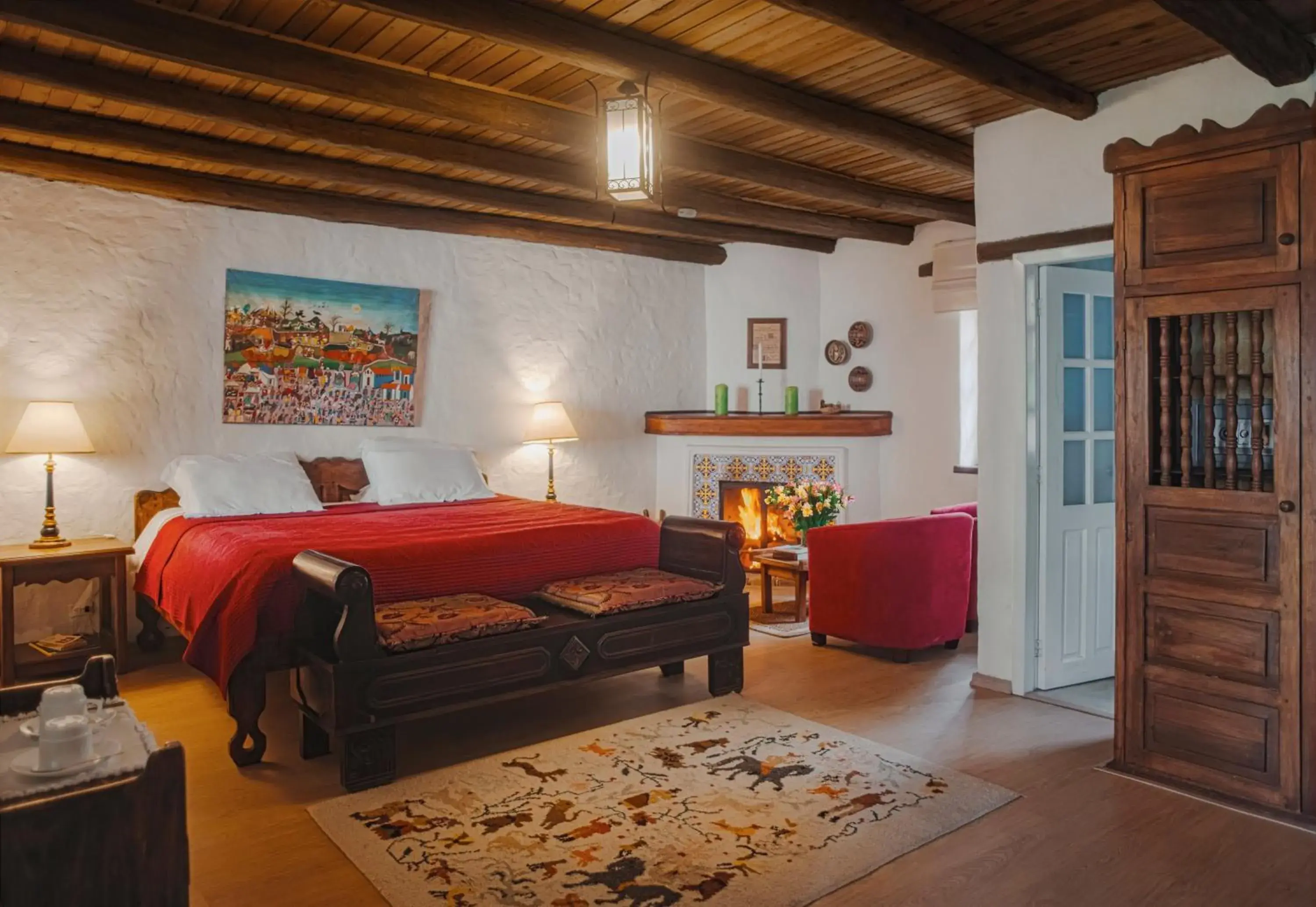 Bed in Hacienda Cusin Bed in Hacienda Cusin