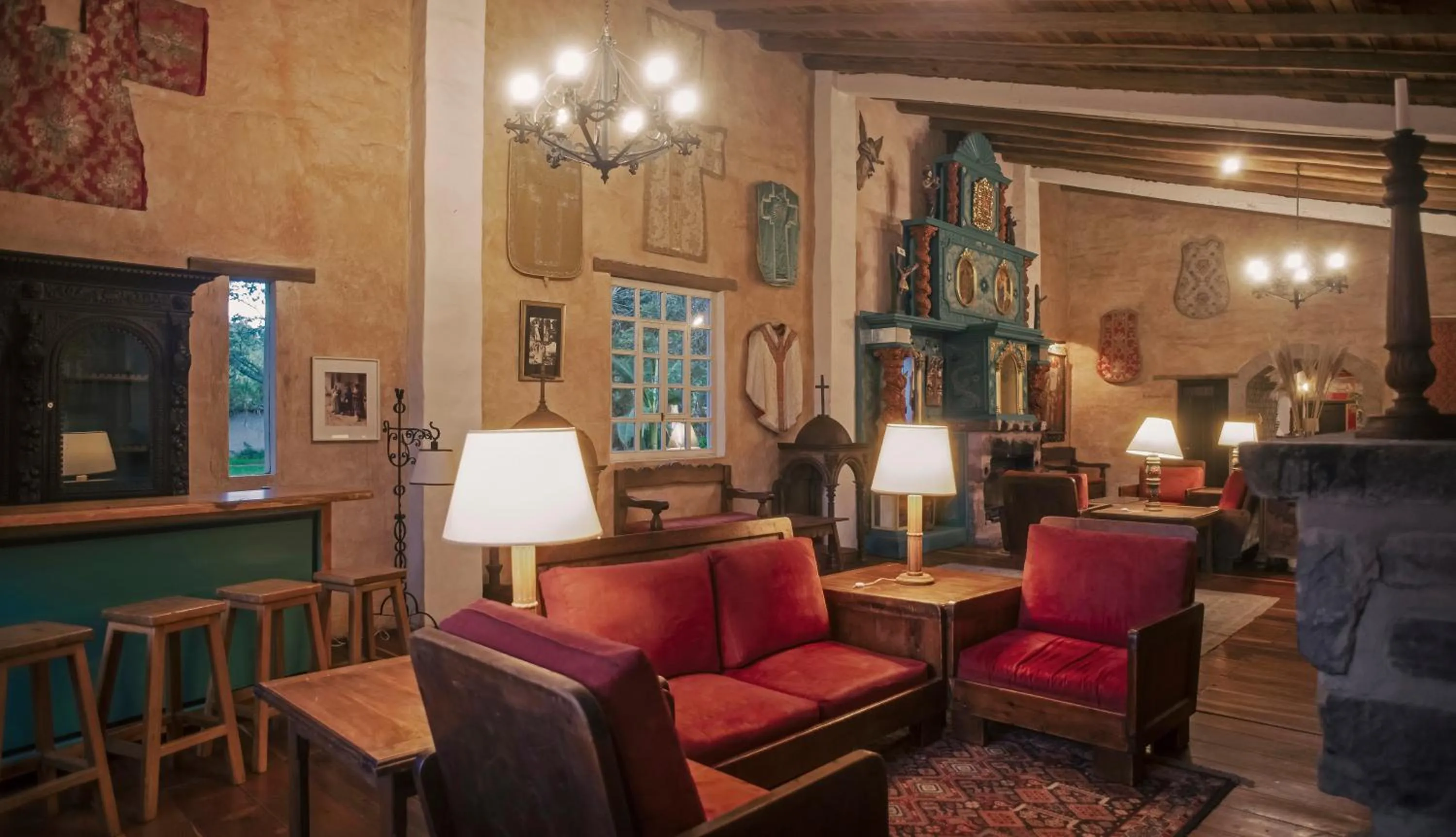 Living room in Hacienda Cusin