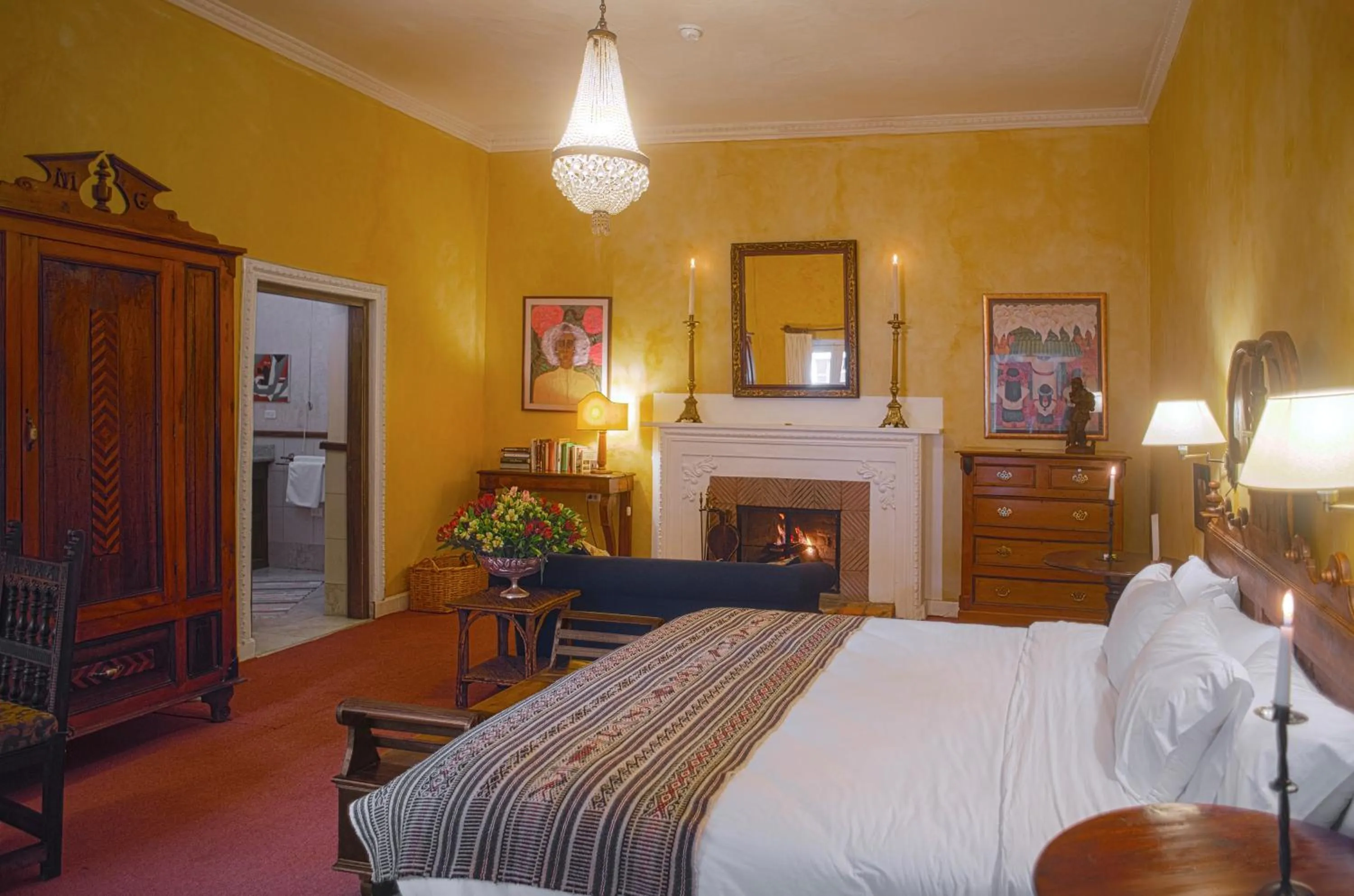 Bed in Hacienda Cusin