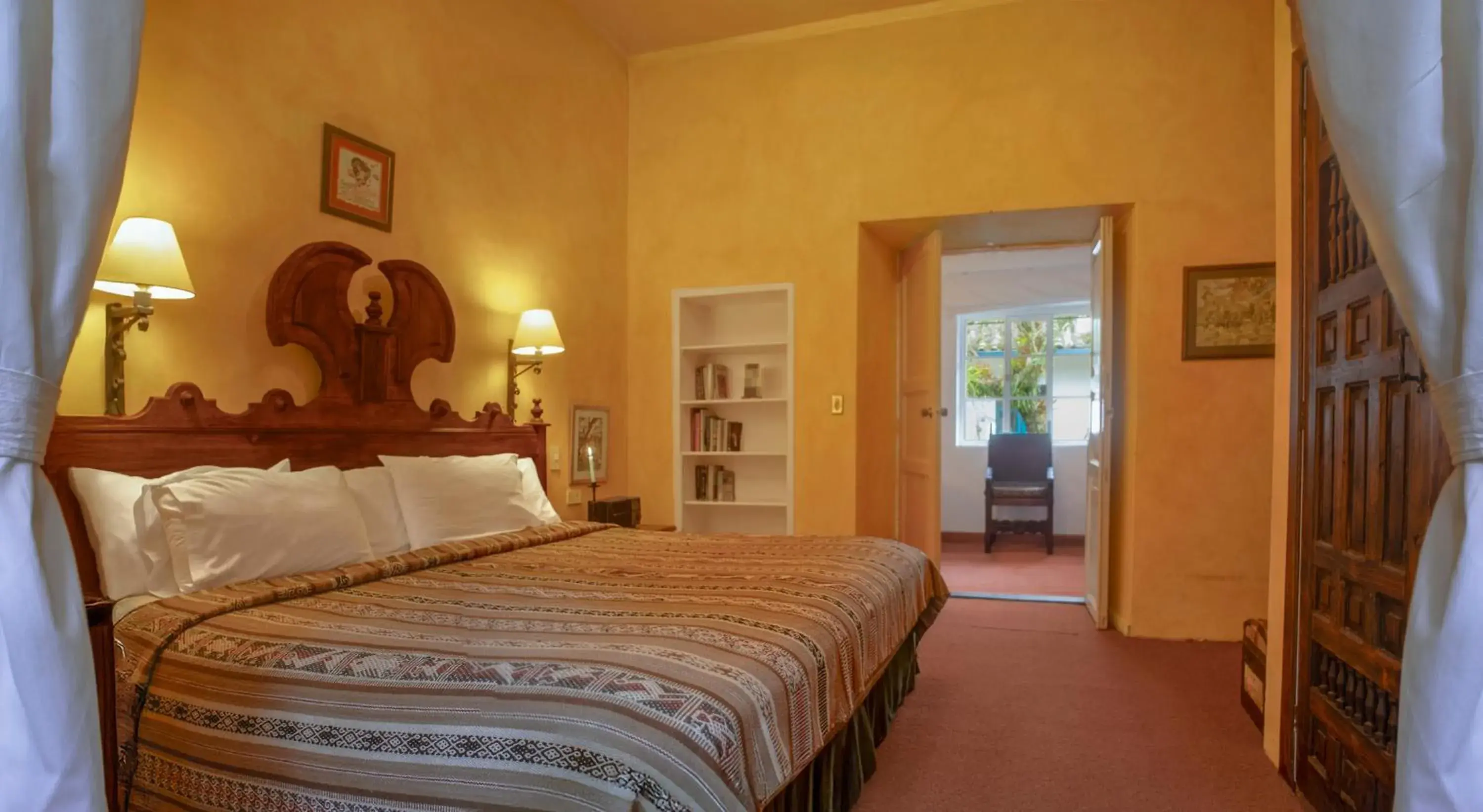 Bed in Hacienda Cusin Bed in Hacienda Cusin