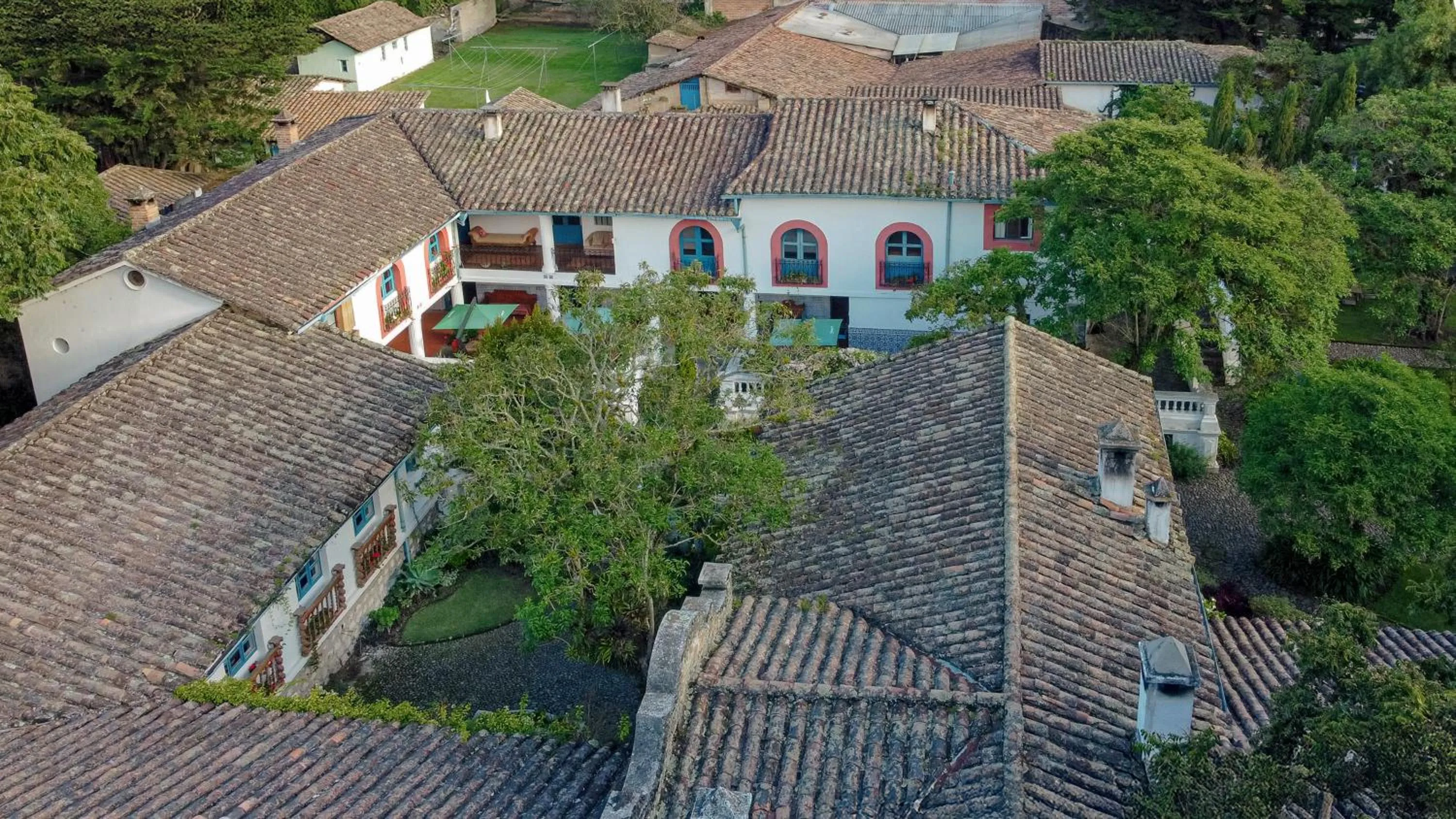 Bird's eye view in Hacienda Cusin