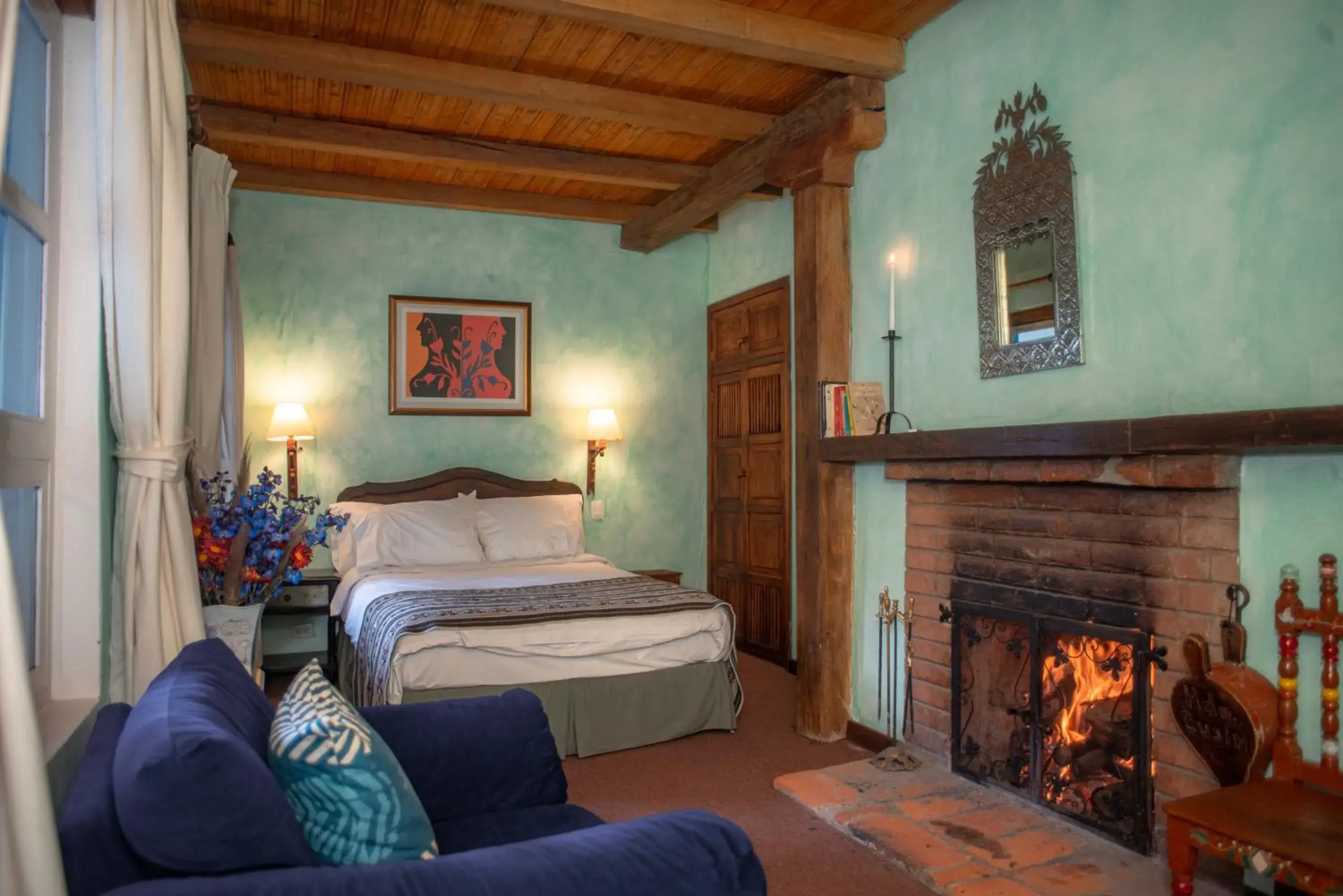 Bed in Hacienda Cusin Bed in Hacienda Cusin