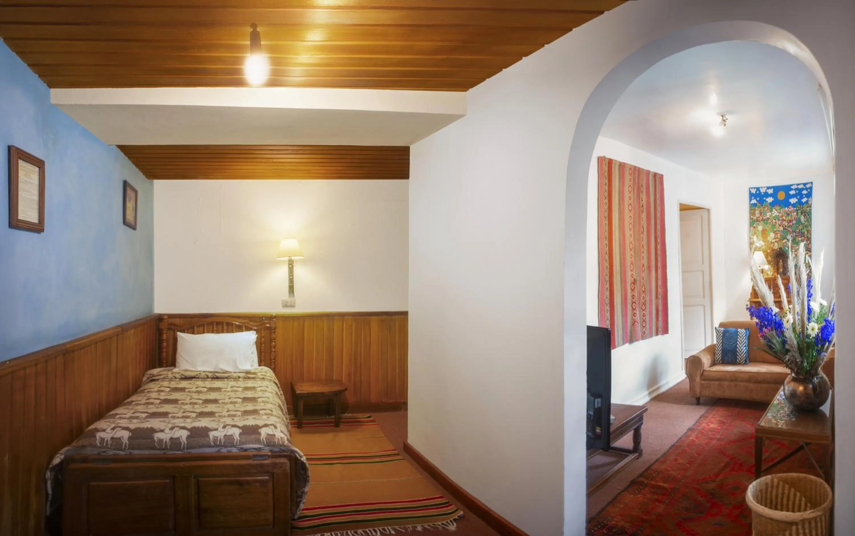 Bed in Hacienda Cusin