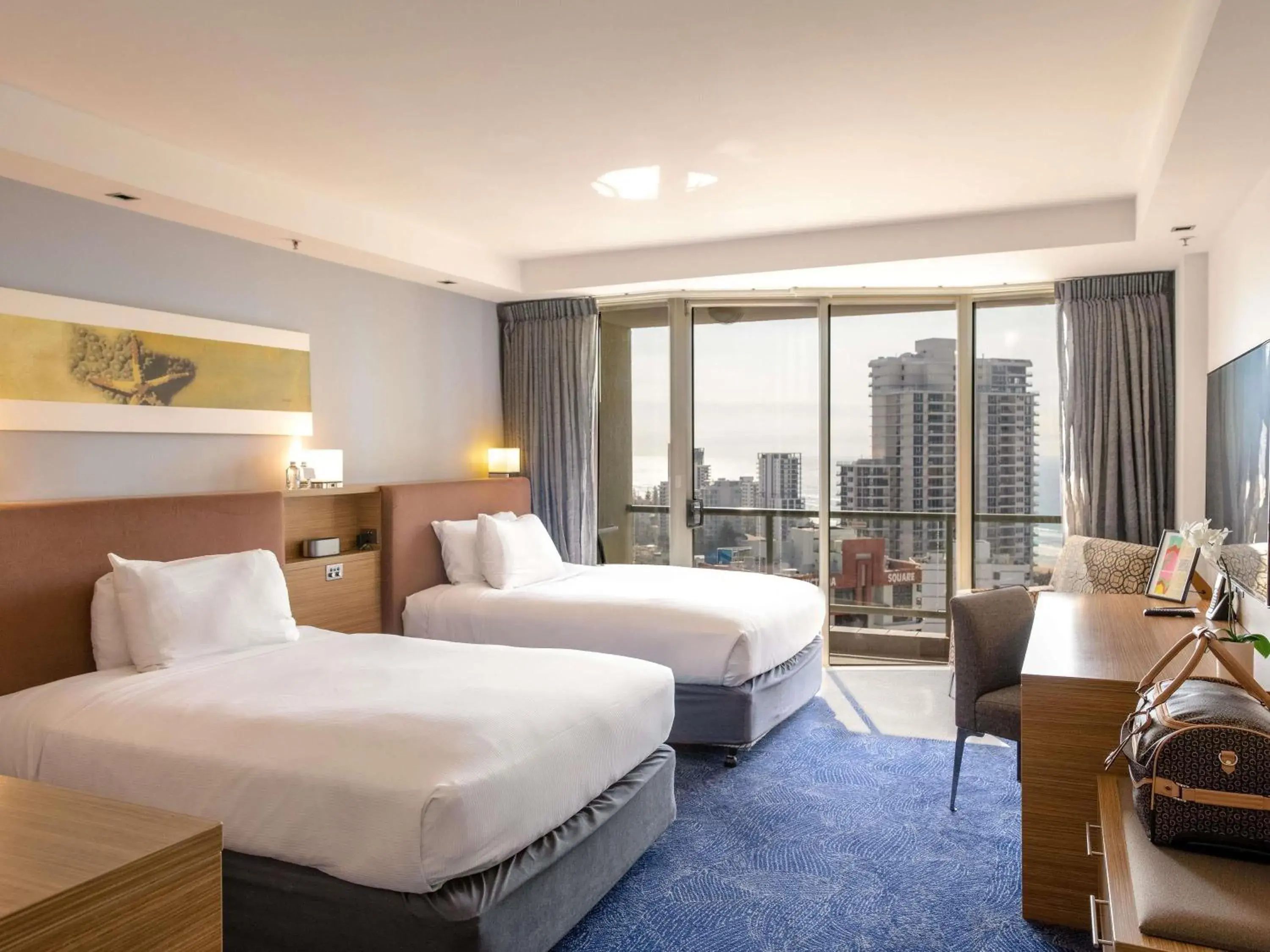 Bedroom, Bed in Sofitel Gold Coast Broadbeach Bedroom, Bed in Sofitel Gold Coast Broadbeach