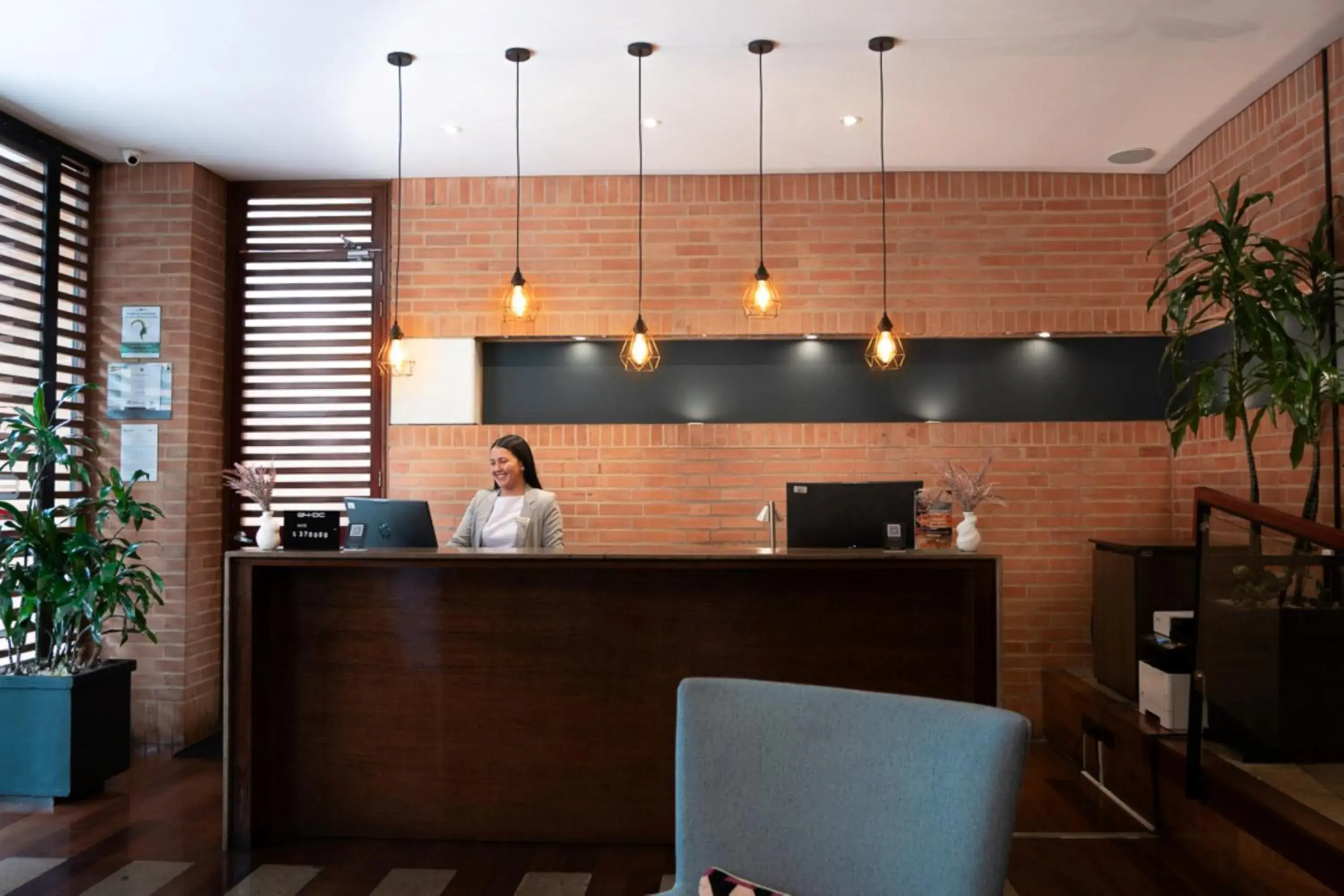 Lobby or reception in 84 DC Bogotá By OxoHotel Lobby or reception in 84 DC Bogotá By OxoHotel