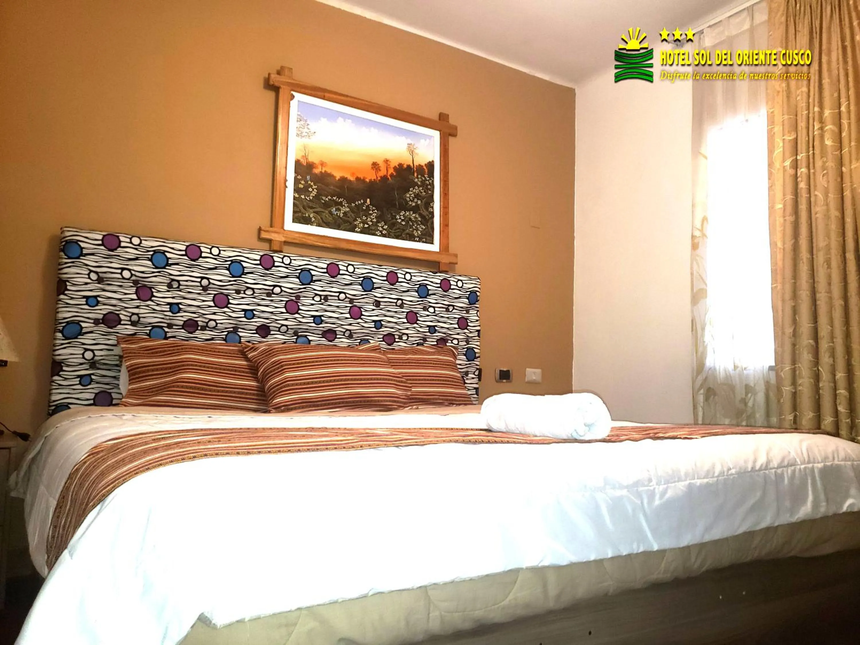 Bed in Hotel Sol del Oriente Cusco
