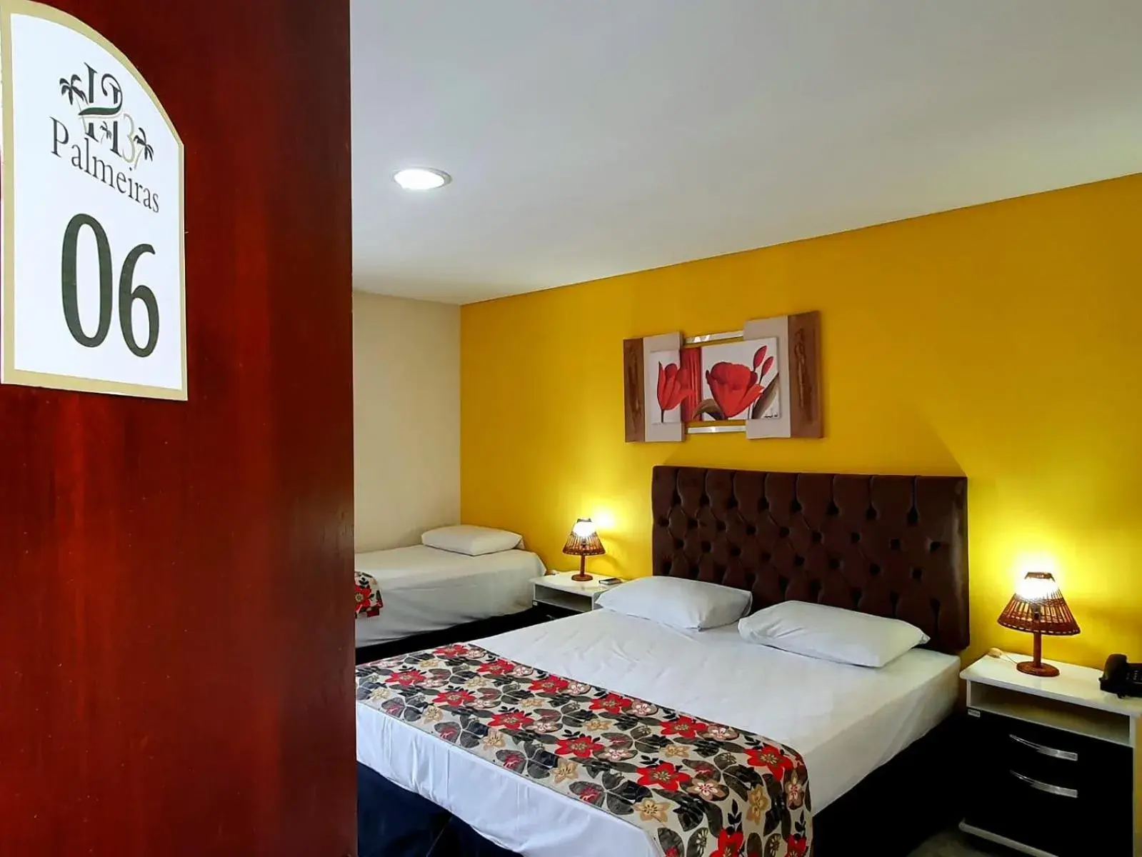 Bed in Hotel Três Palmeiras Bed in Hotel Três Palmeiras