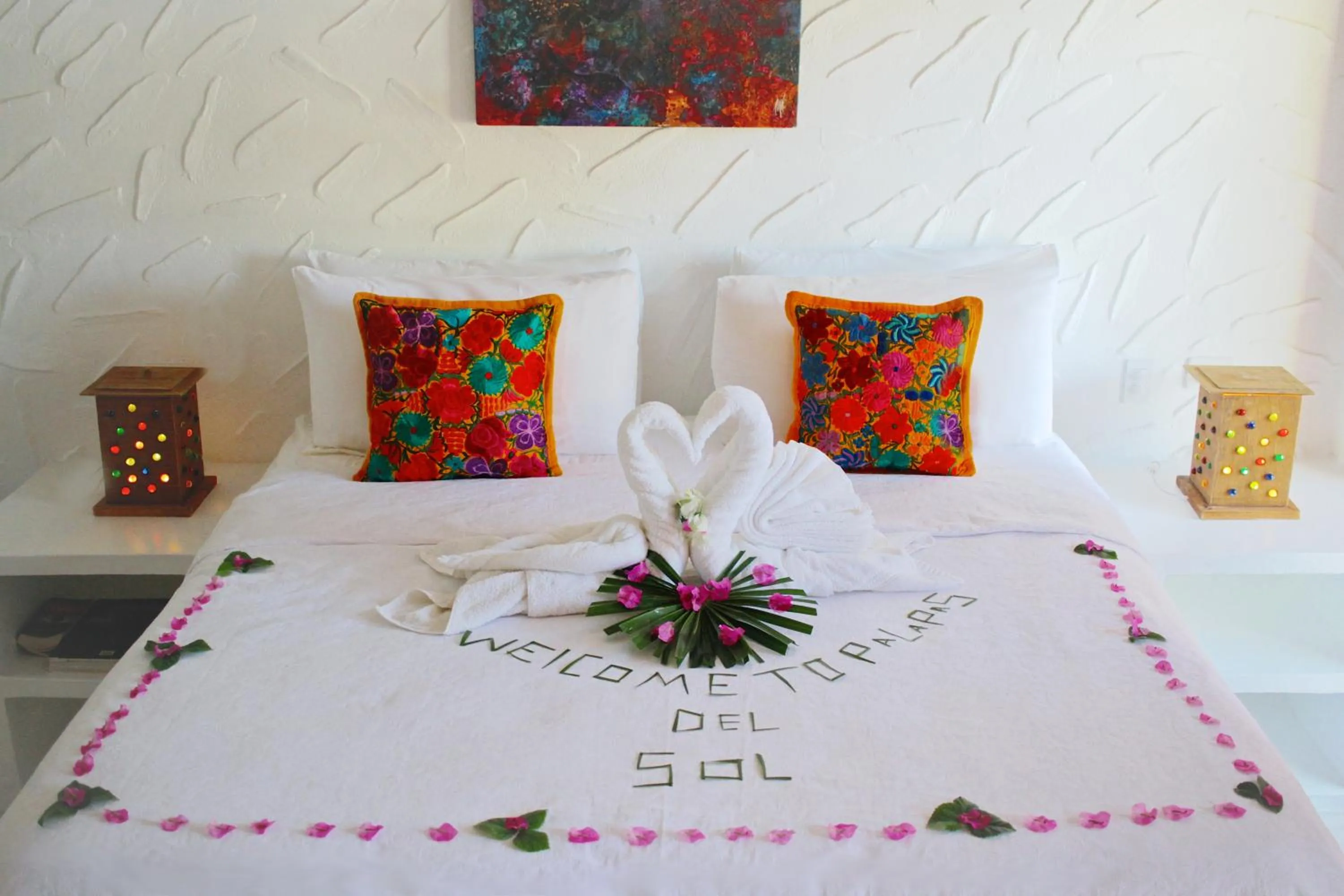 Shower, Bed in Palapas del Sol