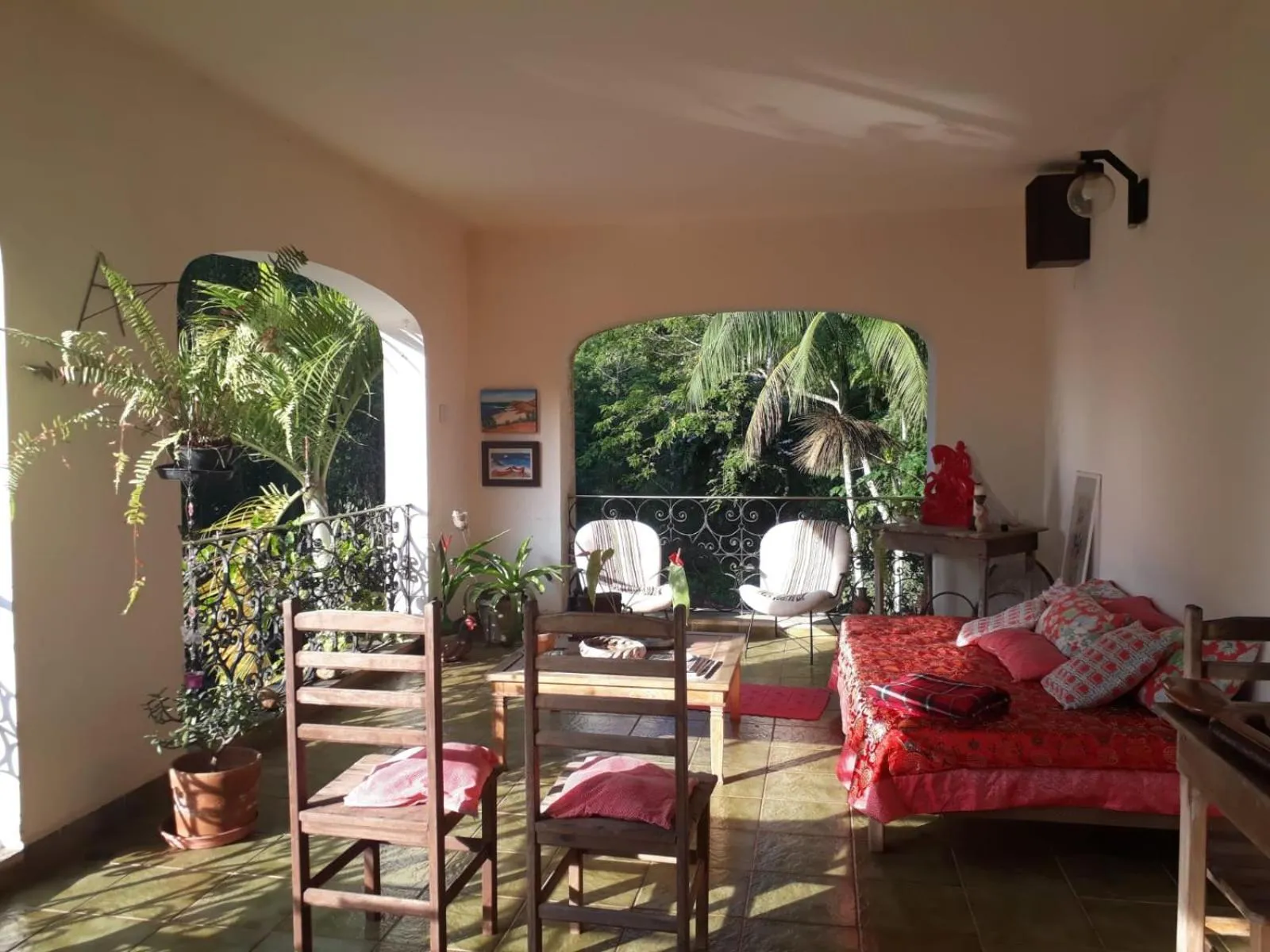 Balcony/Terrace in Pousada Sitio Araribá