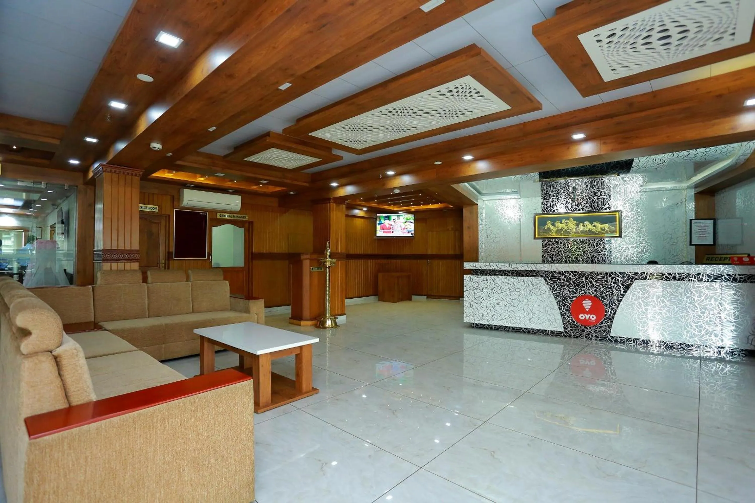Lobby or reception in Super Capital O Kovilakam Residency