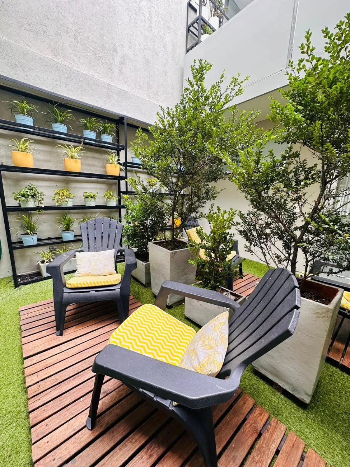 Patio in Hotel Living 55