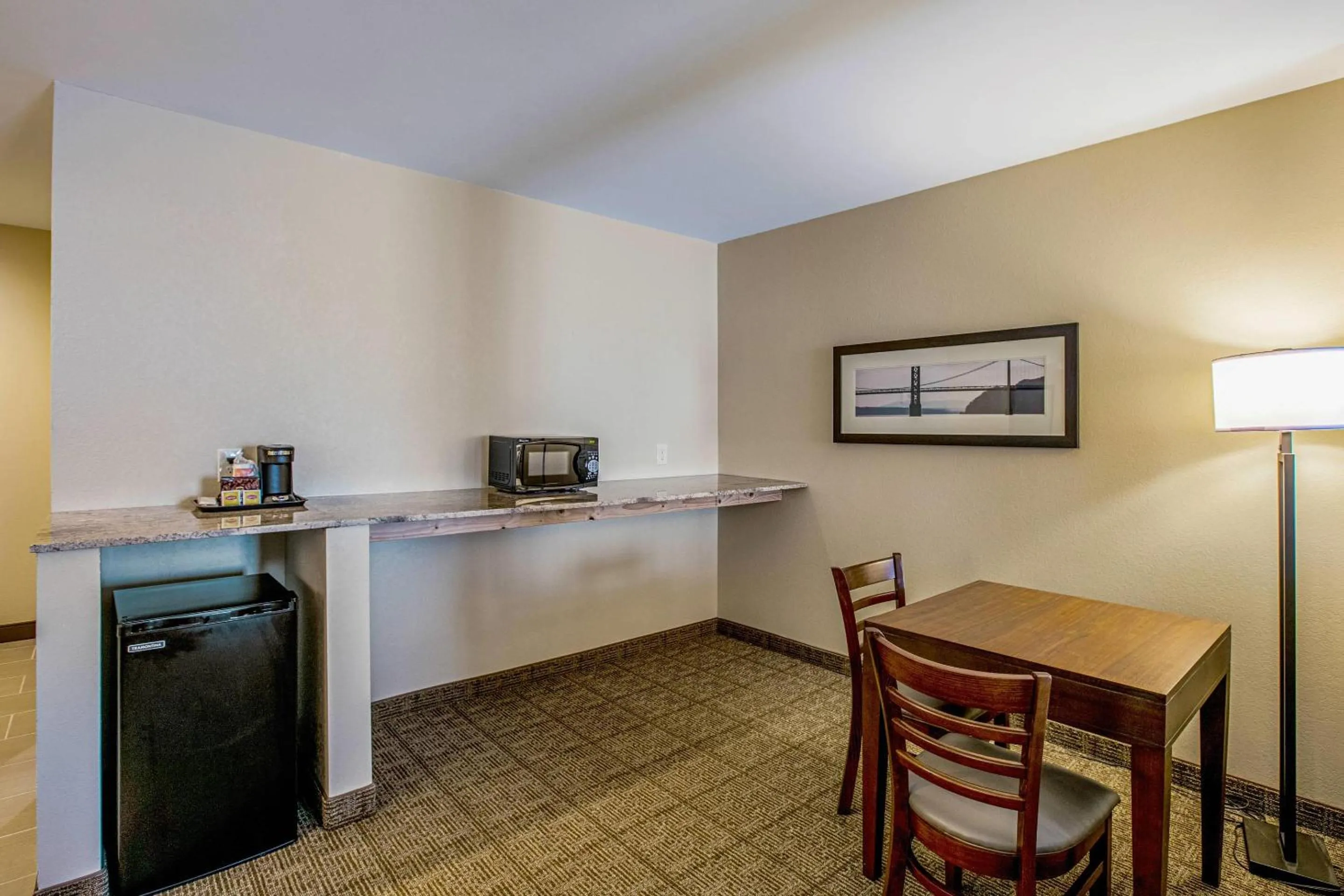 Bedroom in Comfort Suites Fishkill near Interstate 84