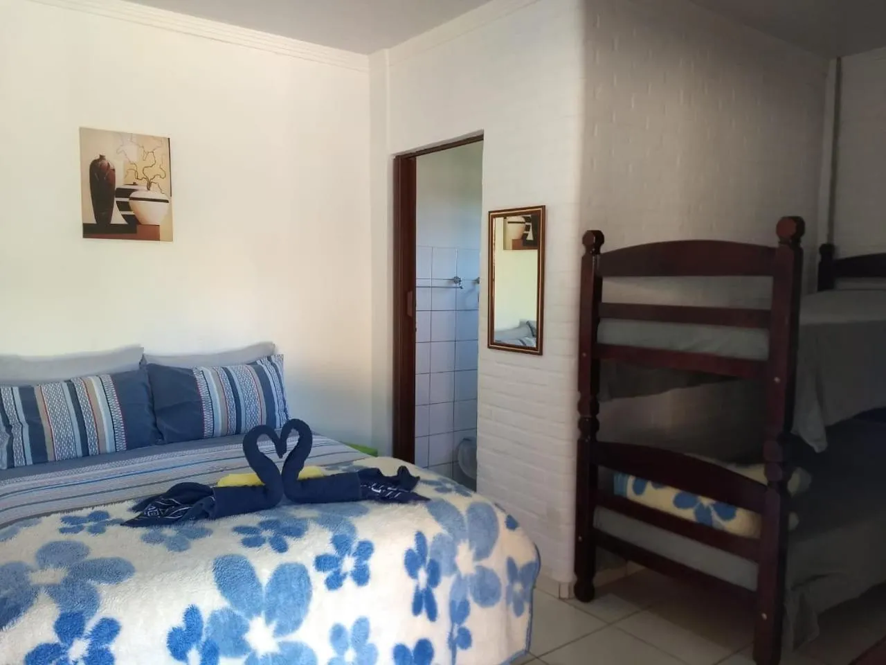 Quadruple Room with Mountain View in Pousada & Pesca Esportiva Fazolin