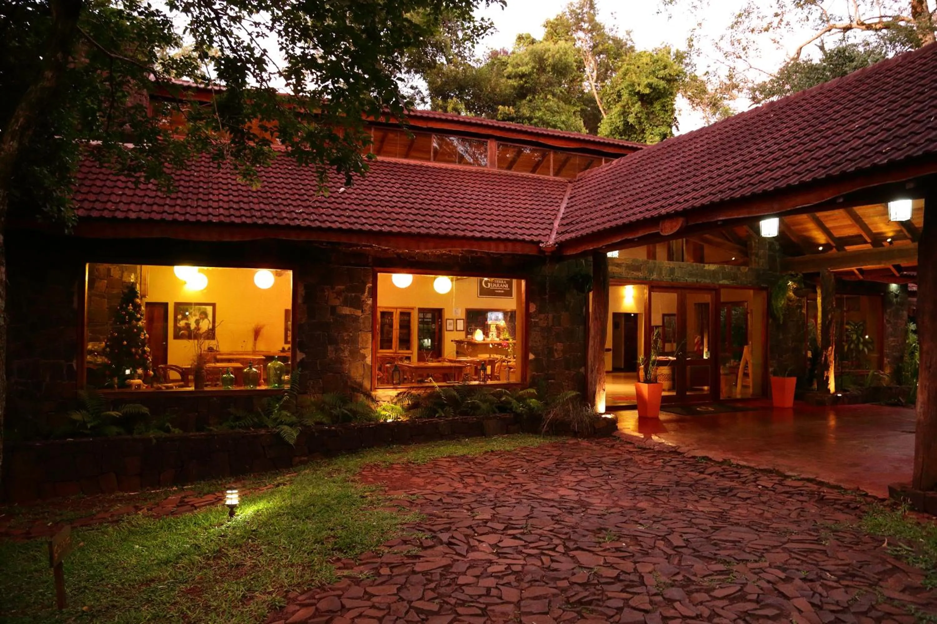 Facade/entrance in Tierra Guaraní Lodge