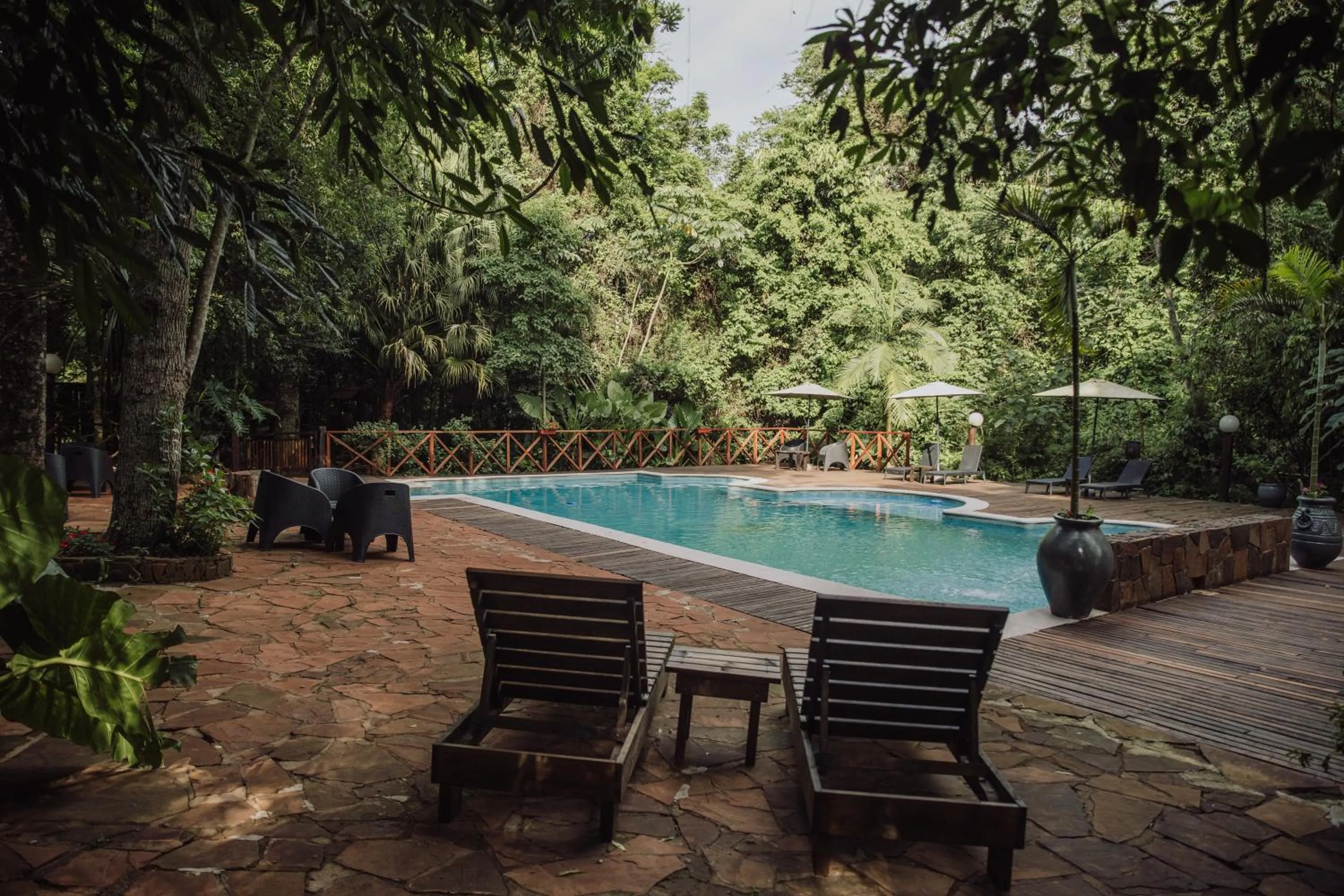 Swimming pool in Tierra Guaraní Lodge
