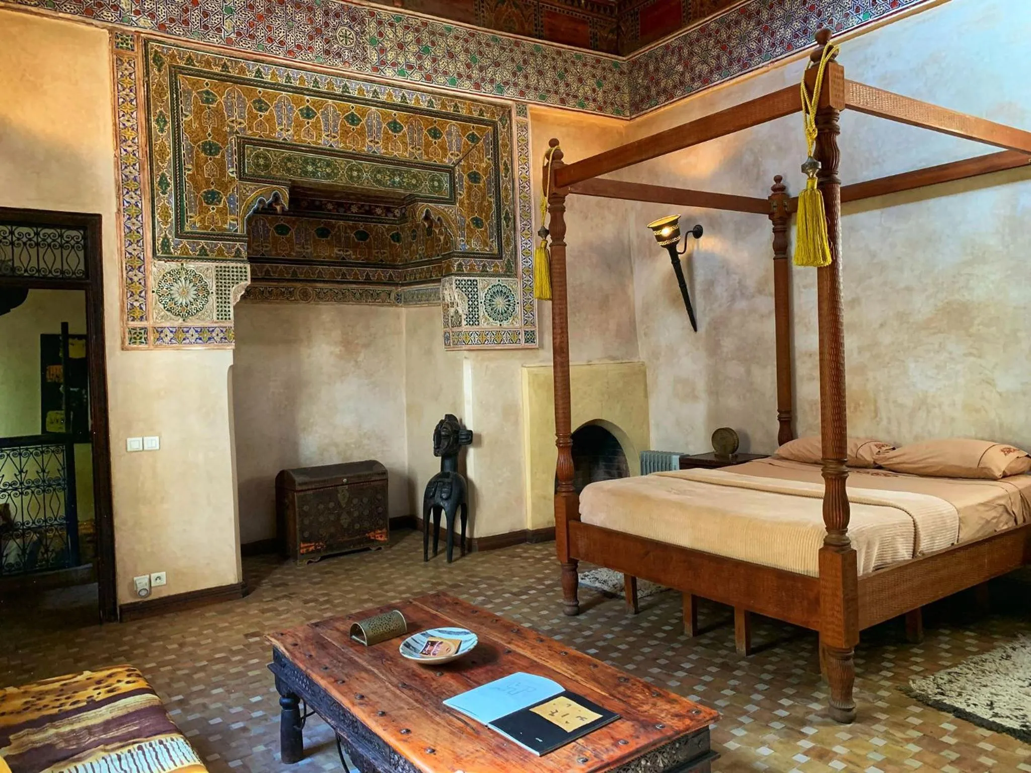 Bedroom, Bed in Riad Bamileke