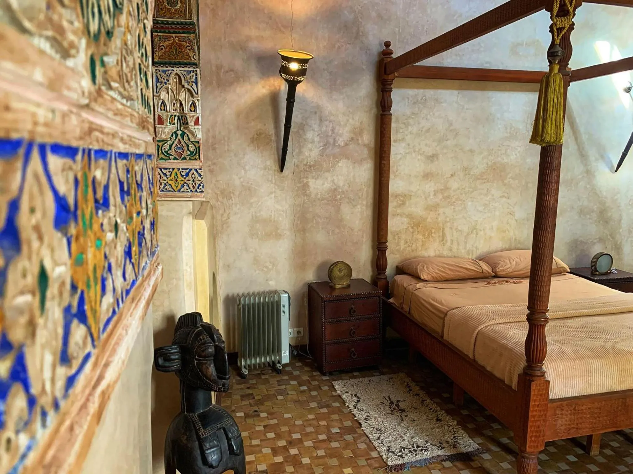 Bed in Riad Bamileke