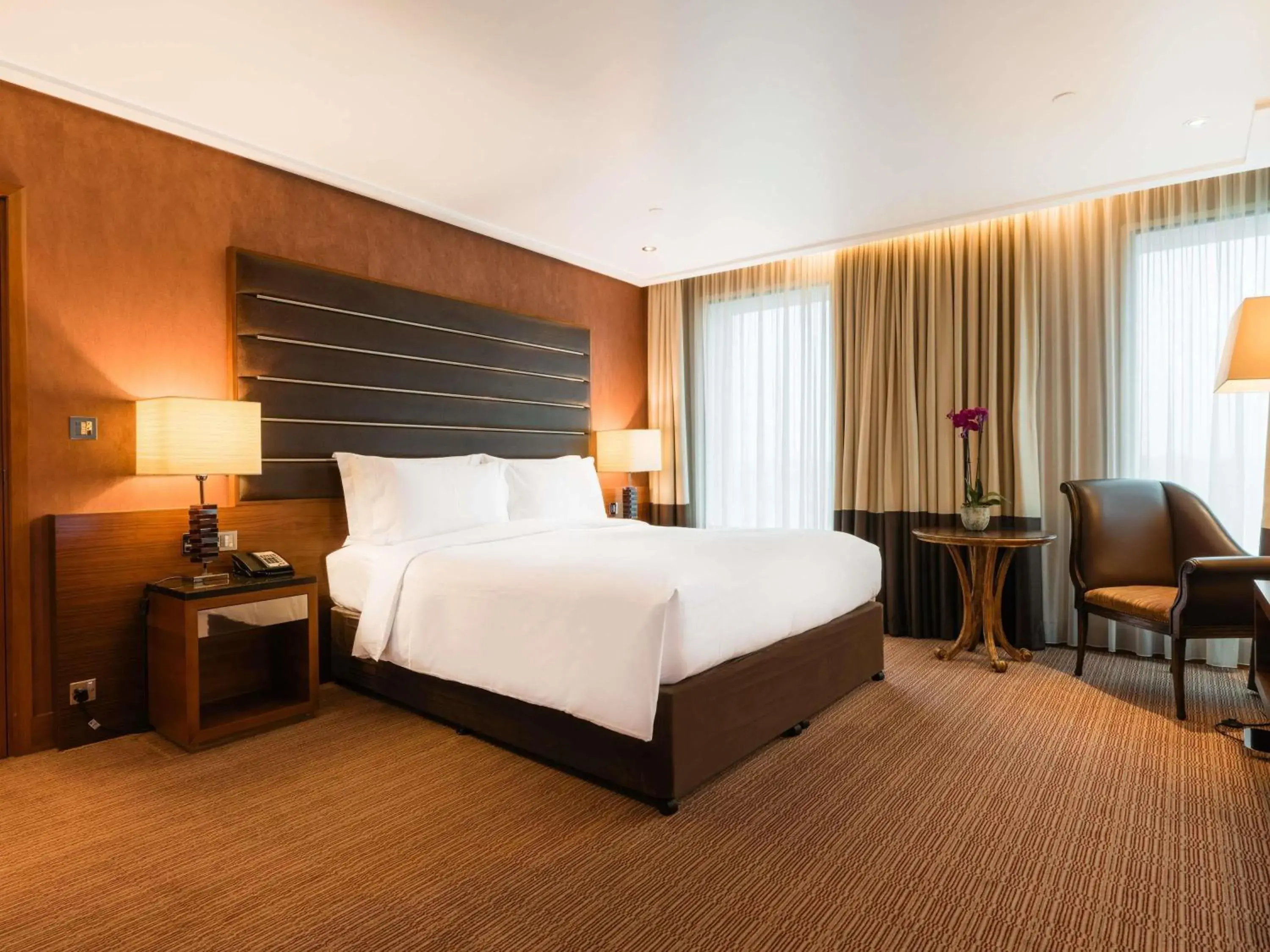 Bedroom, Bed in Sofitel London Heathrow Bedroom, Bed in Sofitel London Heathrow