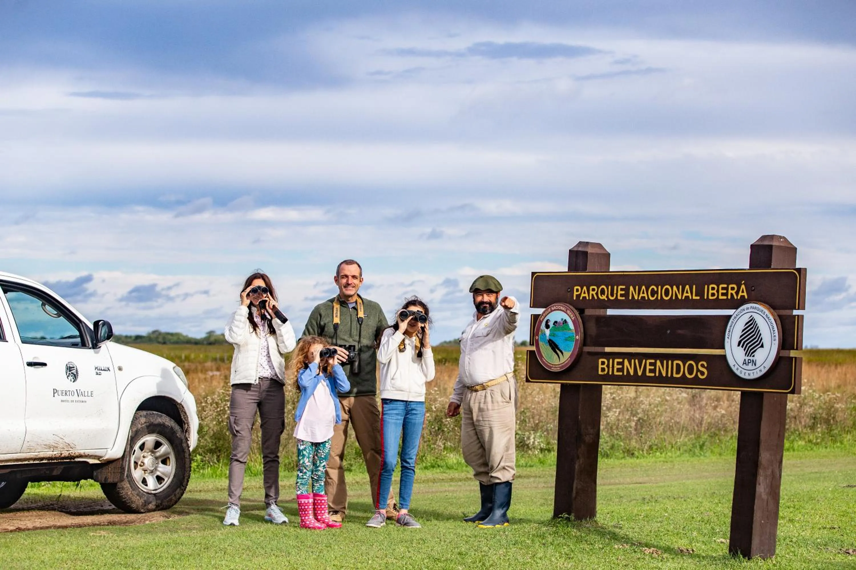 Family in Puerto Valle Hotel de Esteros