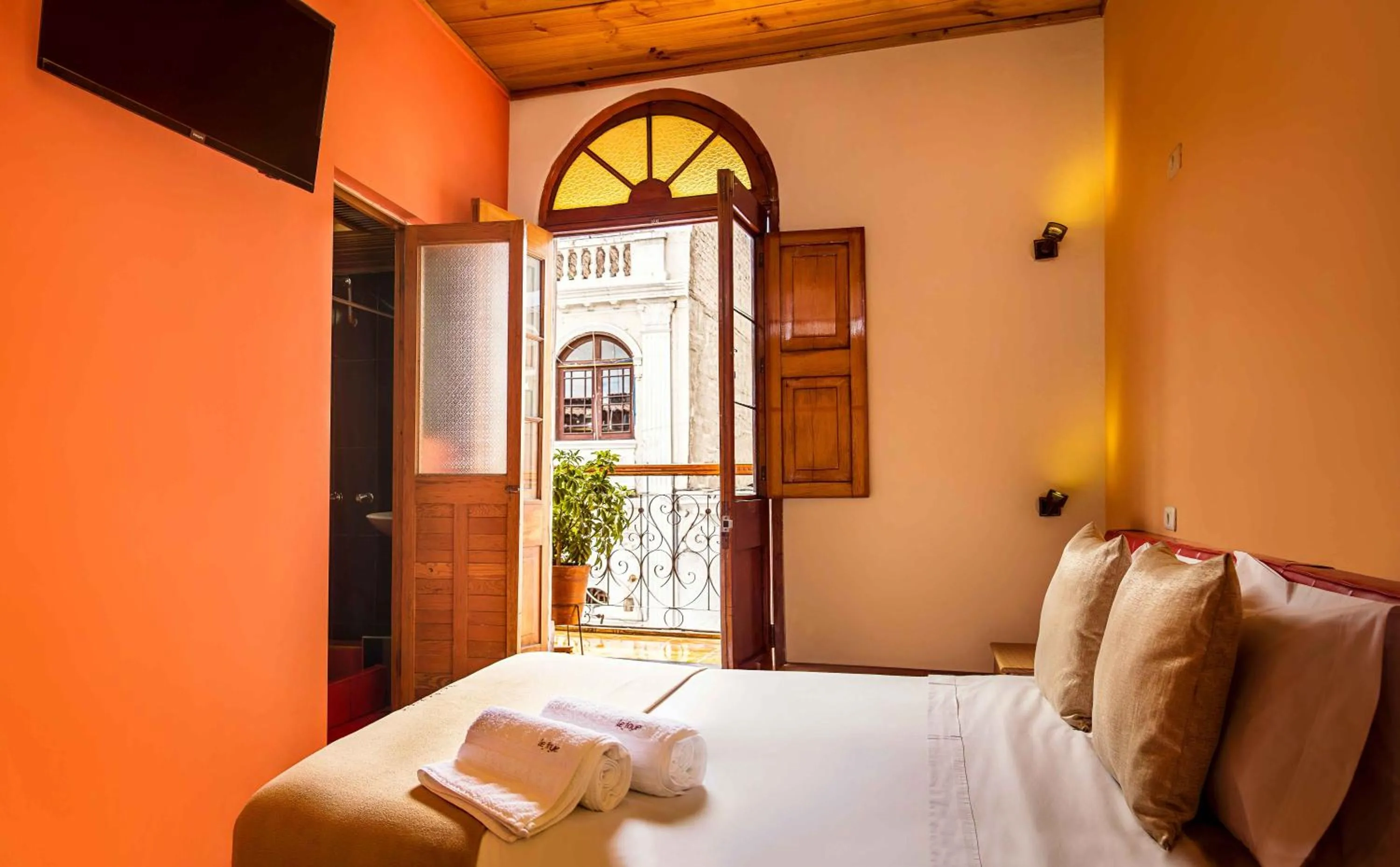 Balcony/Terrace, Bed in Le Foyer Arequipa