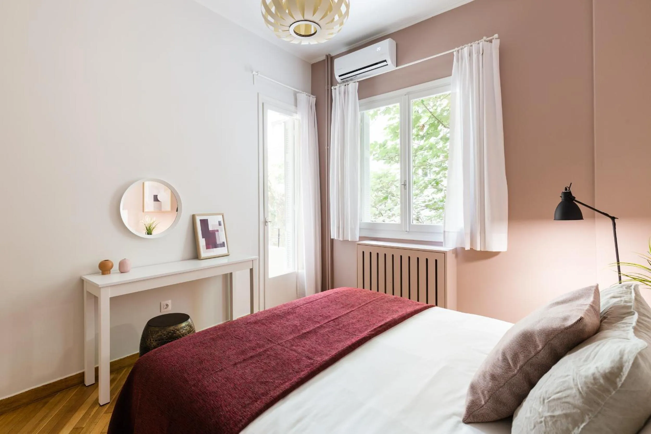 Bedroom, Bed in Classy & Charming 1BD Apartment in Kolonaki by UPSTREET